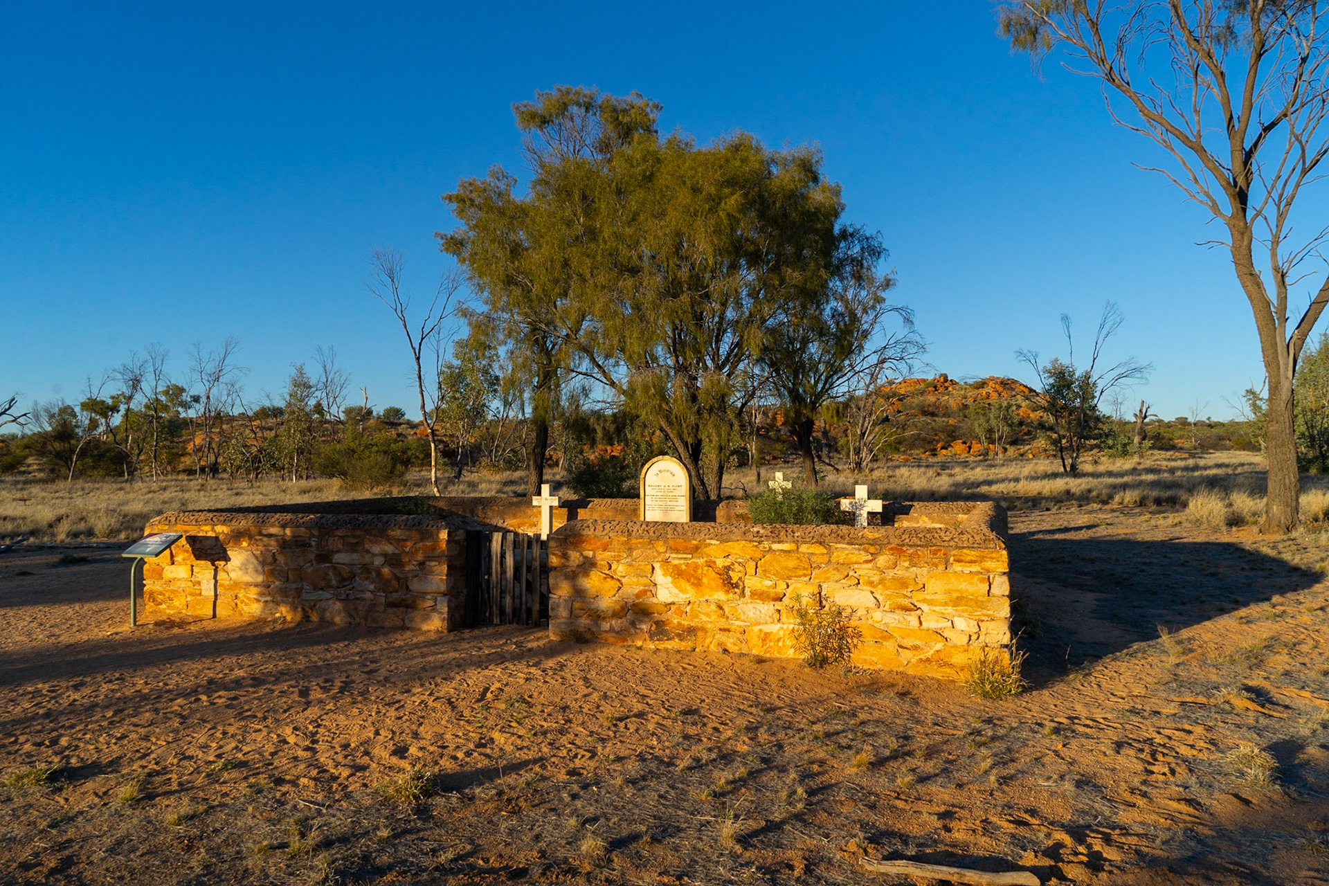 The Grave yard at the Alice Springs Telegraph Station