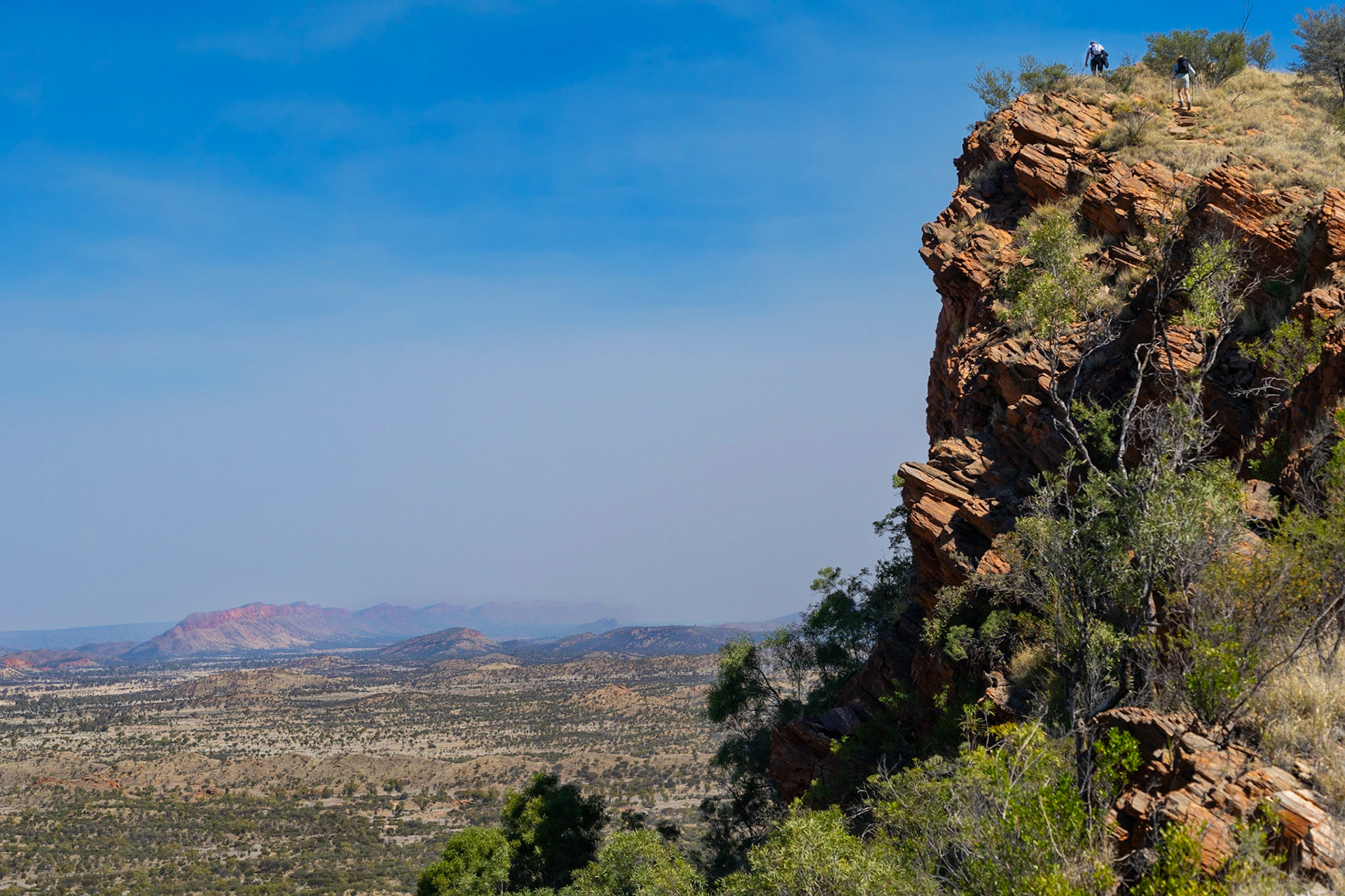 Climbing up to Euro Ridge