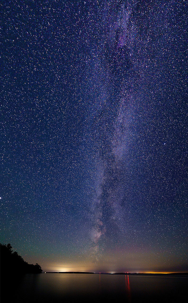 Milky Way over Stockton Island