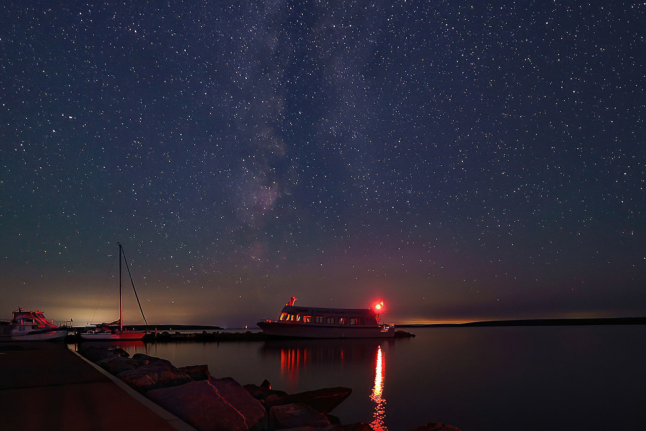 Milky Way over Stockton Island