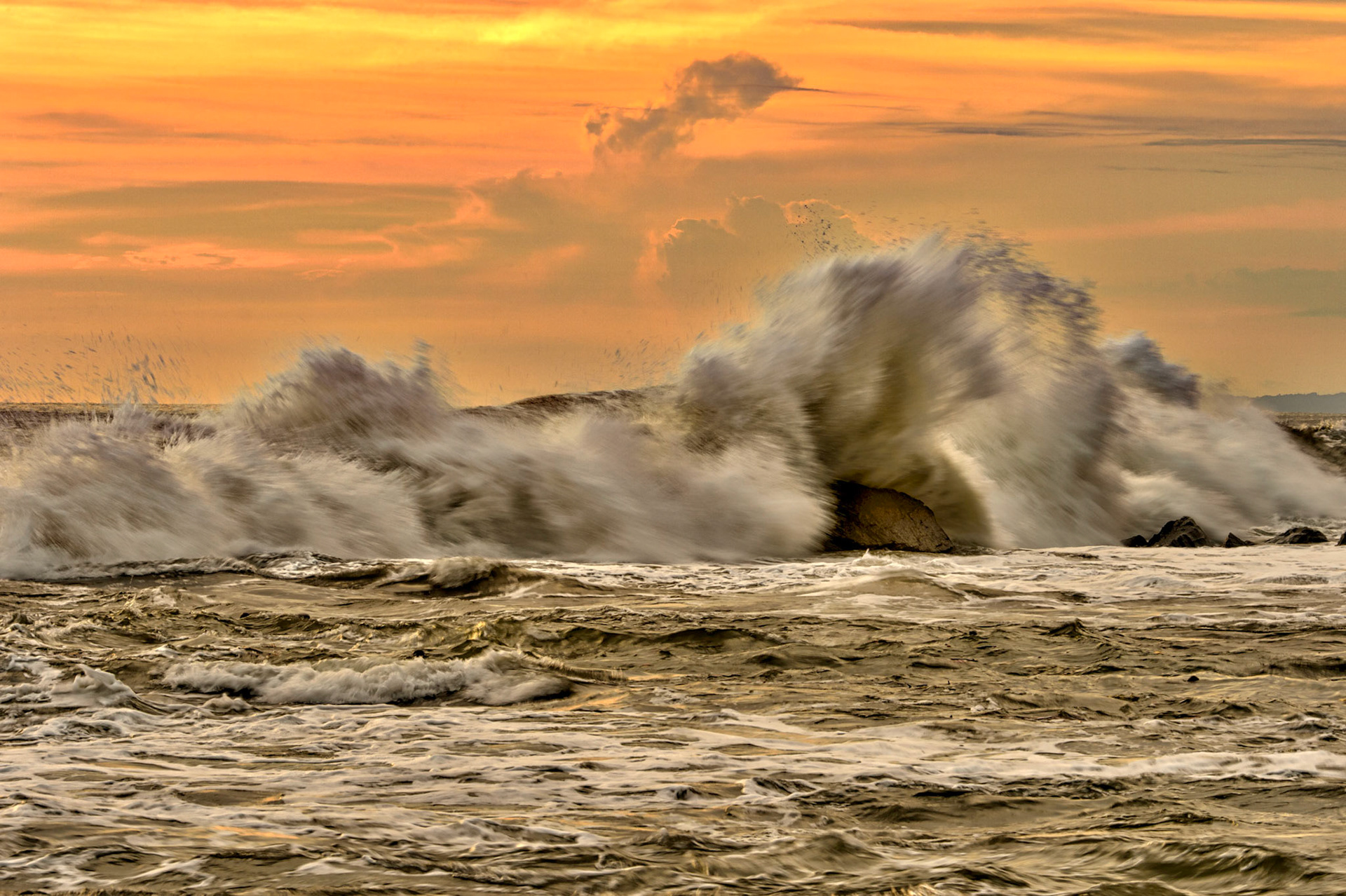 Crashing Waves in Costa Rica