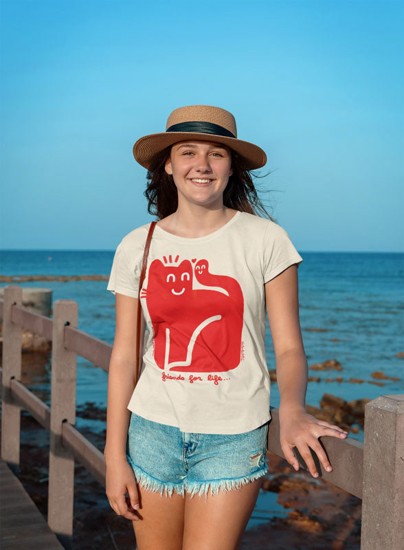 "Friends for life" tee