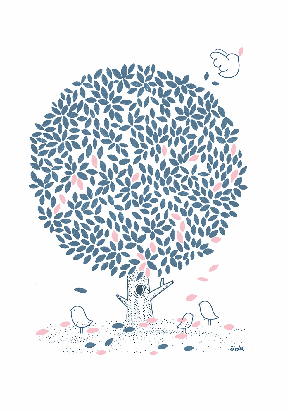 Tree Illustration for children's brand