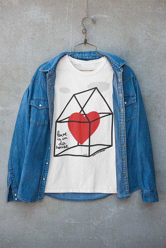"LOve is in da house" tee