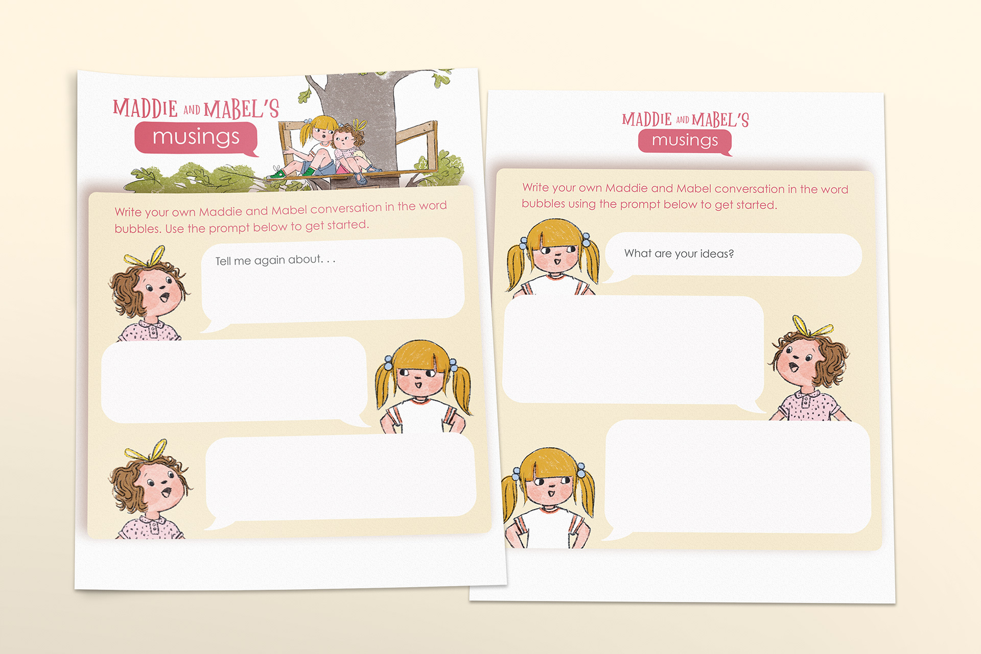 Maddie and Mabel's musing worksheet