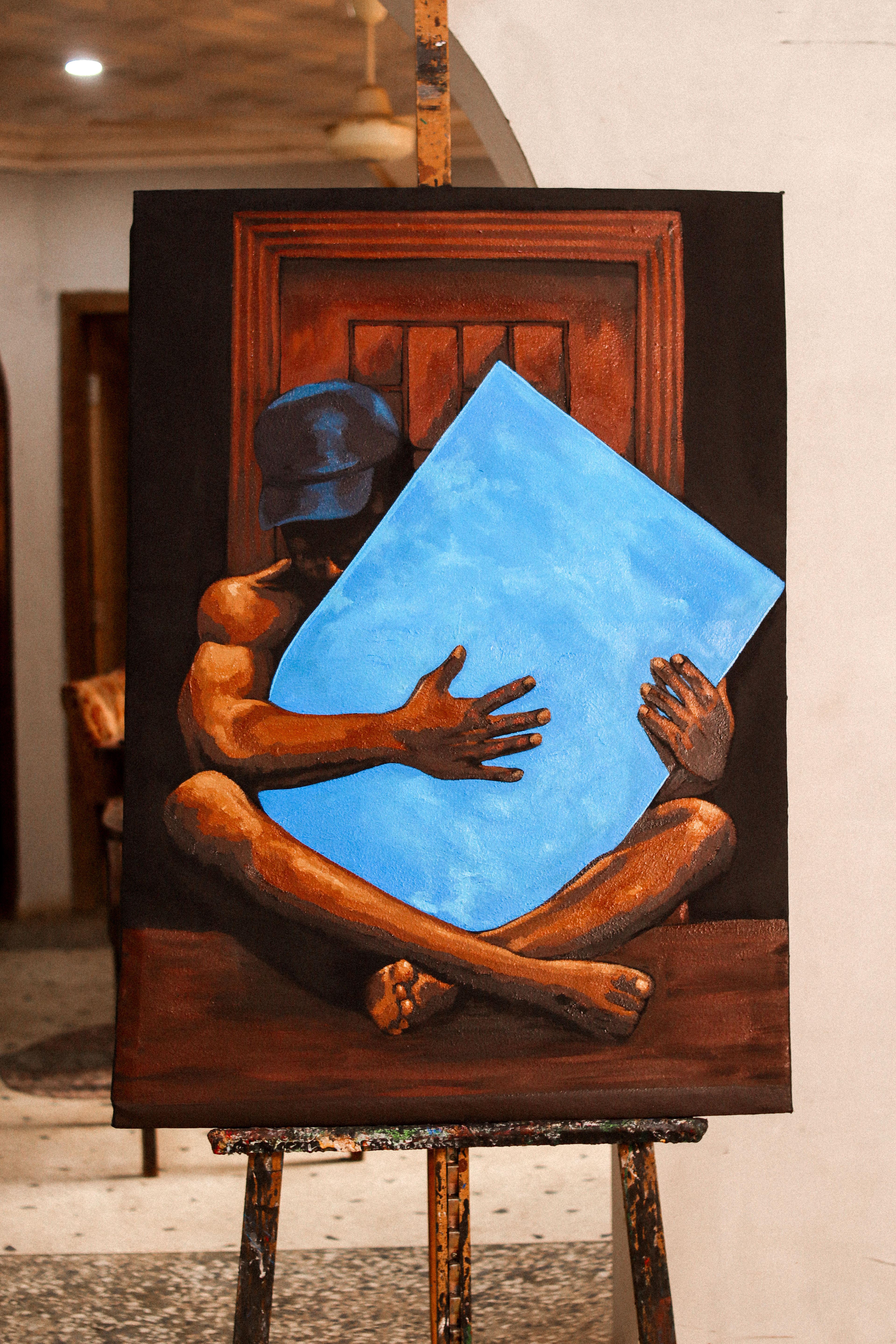 Acceptance; 2023 75 x 100 cm Acrylic paint on canvas