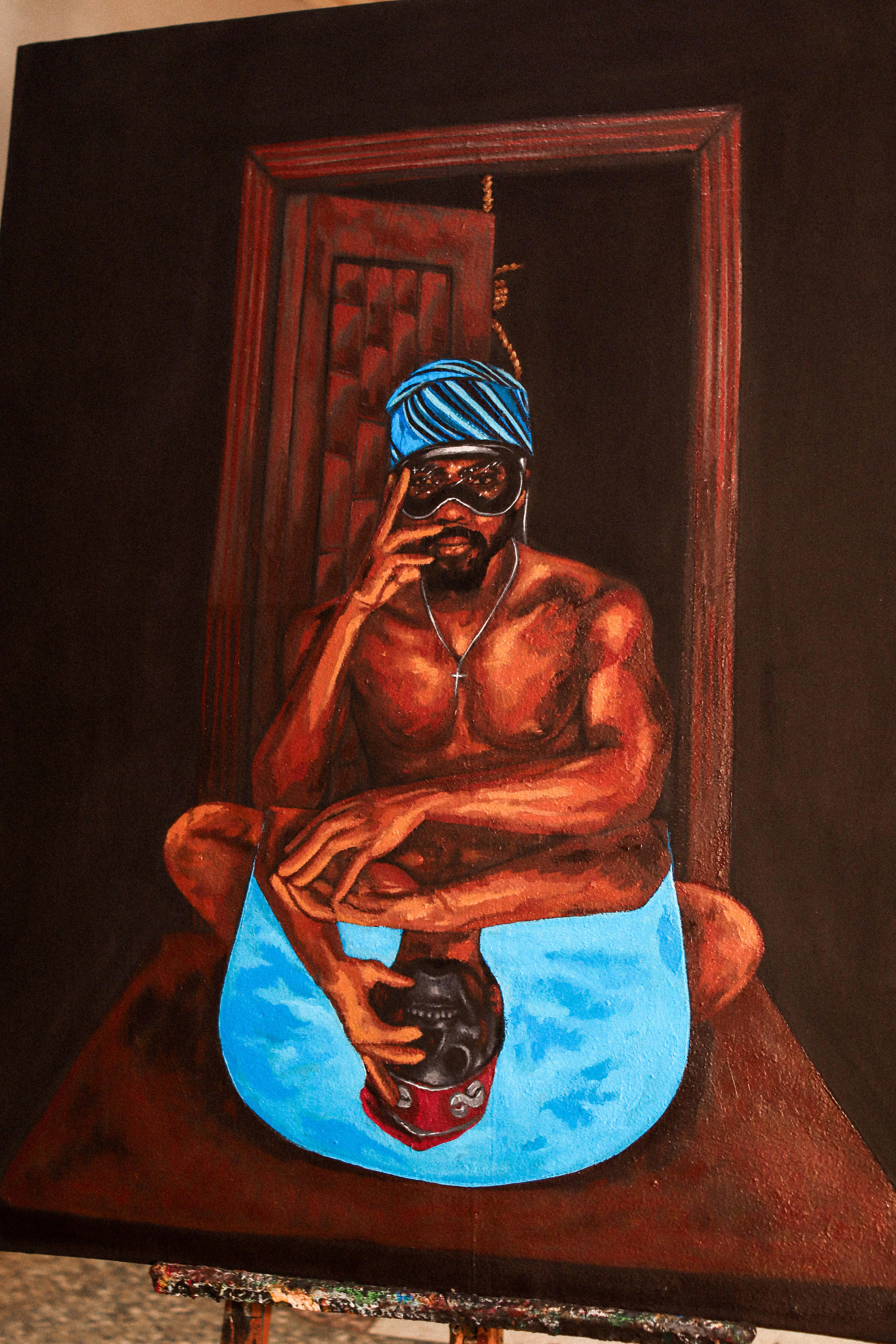 Dejection; 2023 102x120 cmAcrylic paint on canvas