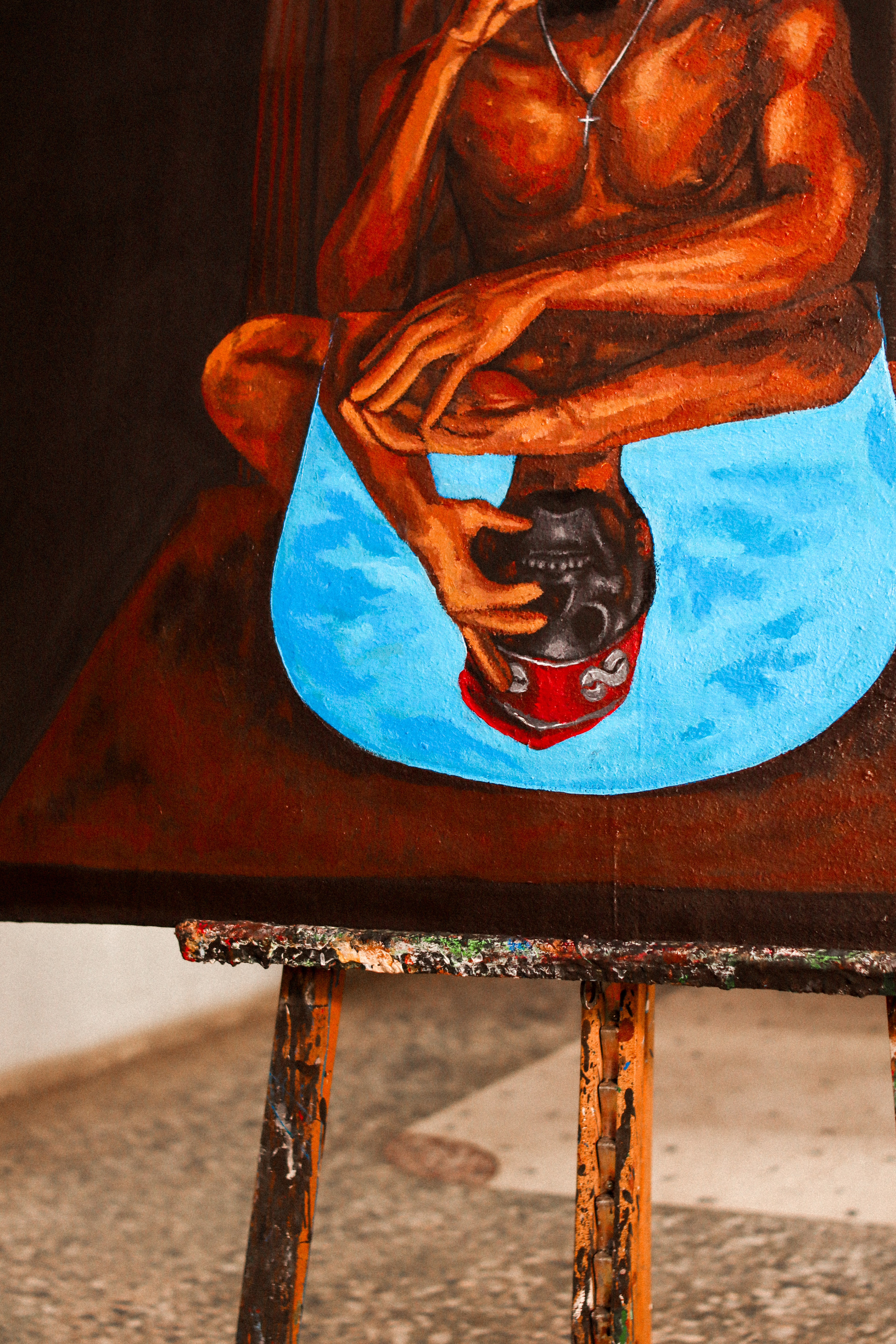 Dejection; 2023 102x120 cmAcrylic paint on canvas