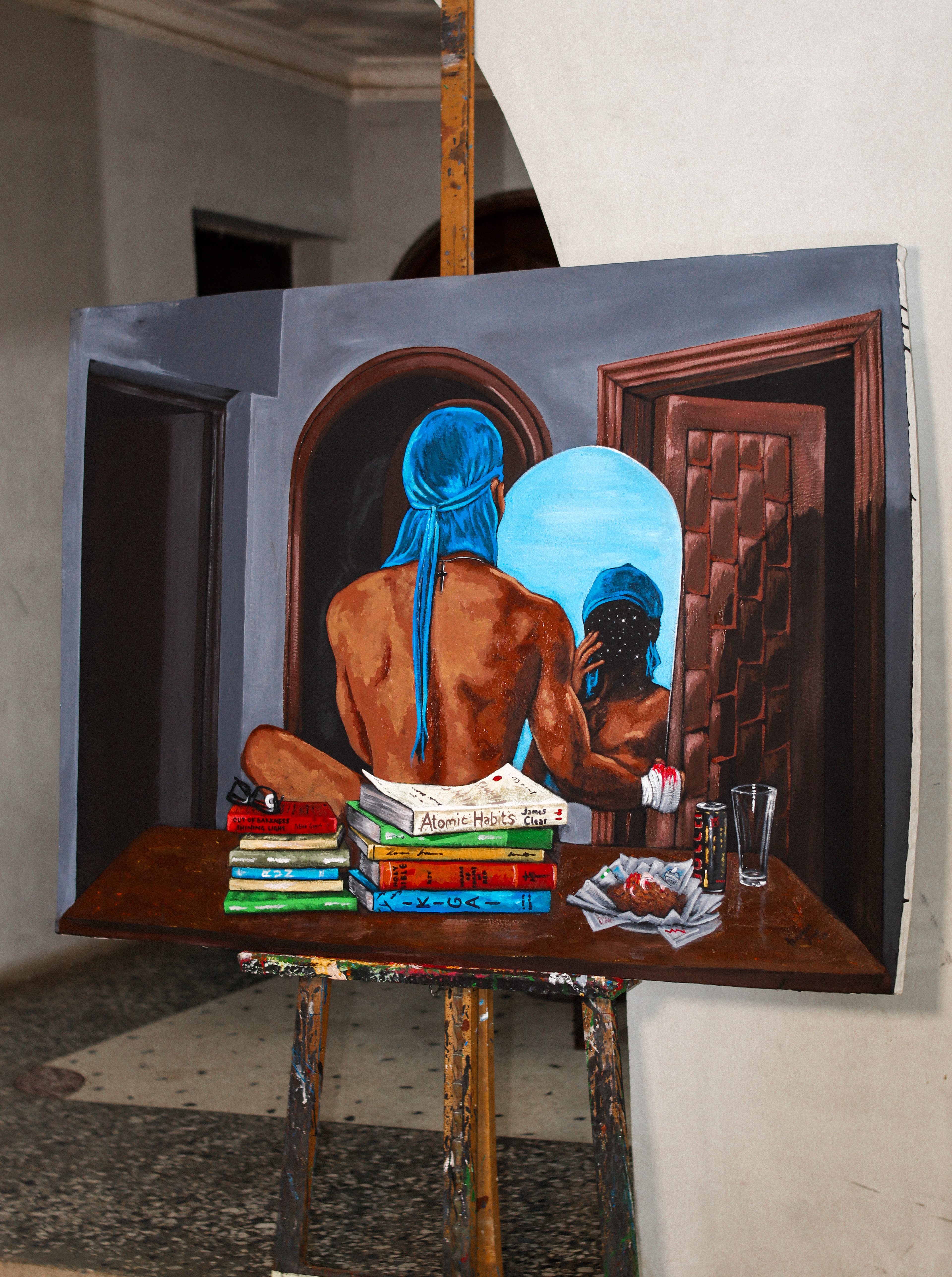 Introspection; 2023 90 x 120 cm Acrylic paint on canvas