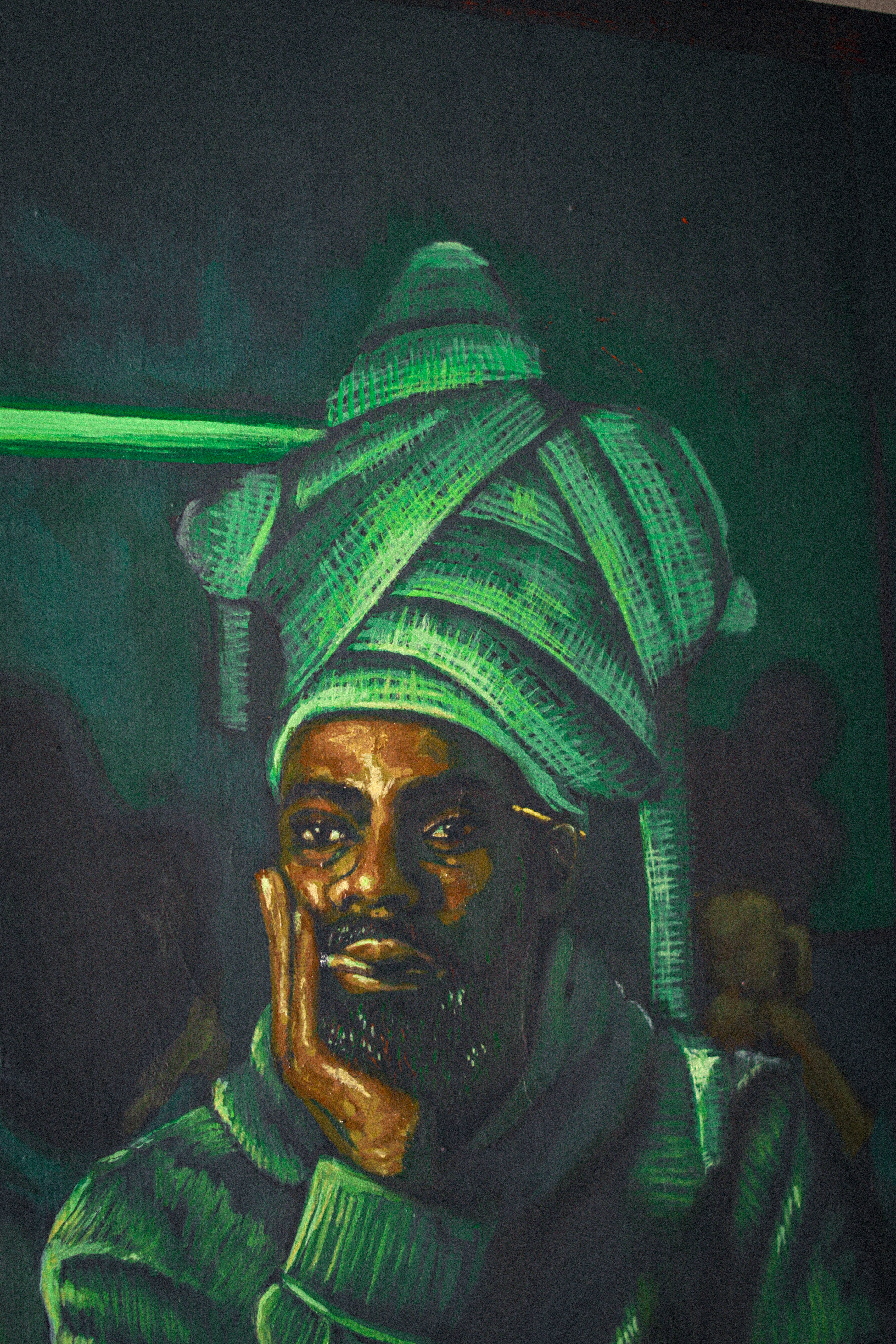 Olórínlá; 2025 60x60 cm Acrylic paint on canvas