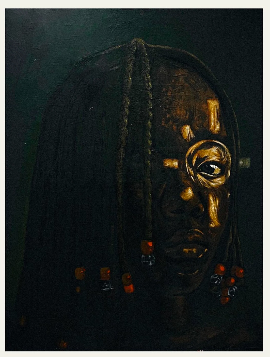 John 1:5; 2024 95 x 100 cm Acrylic paint on canvas