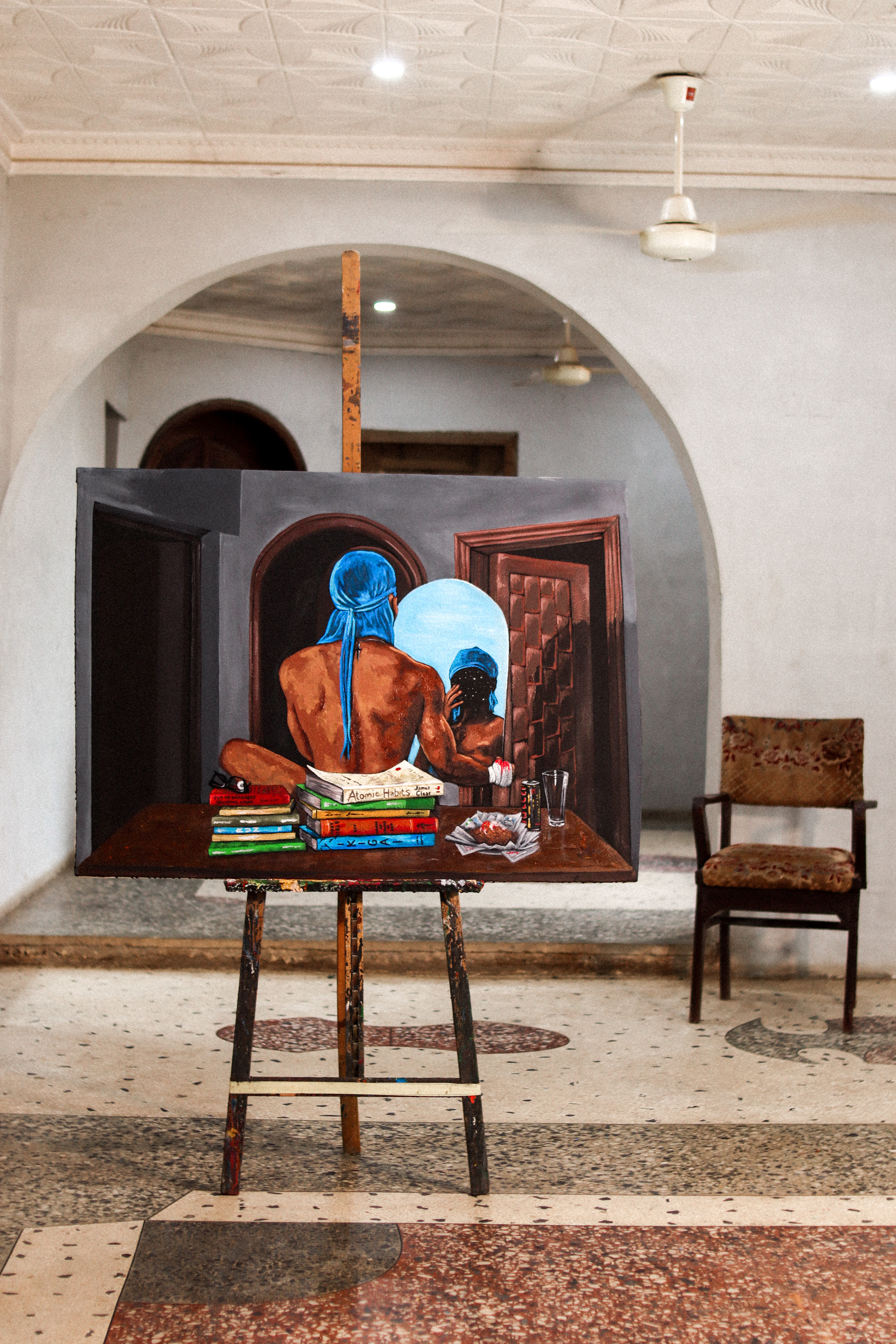 Introspection; 2023 90 x 120 cm Acrylic paint on canvas