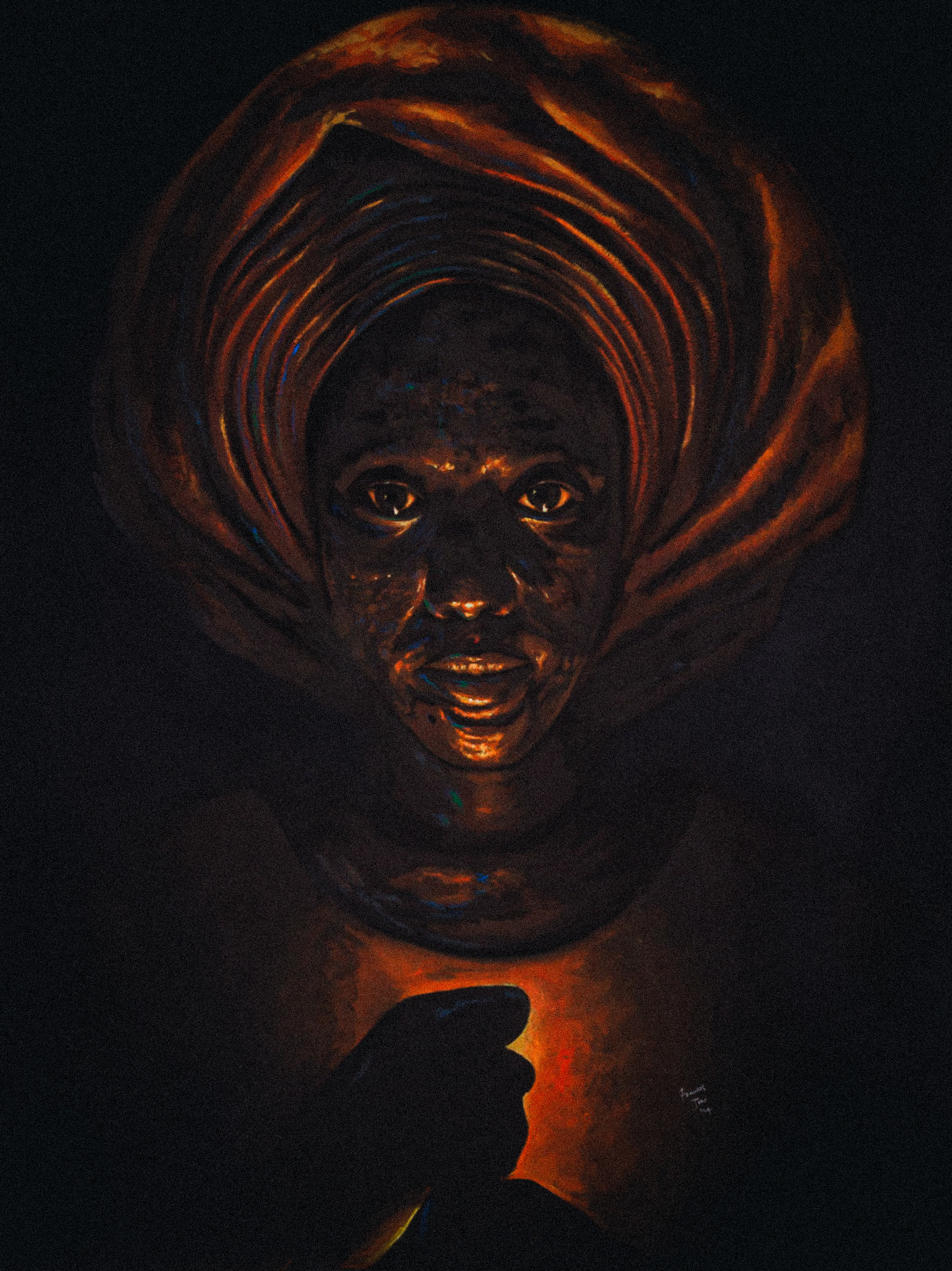 The Nurturer; 2024 90 x 120 cm Acrylic paint on canvas