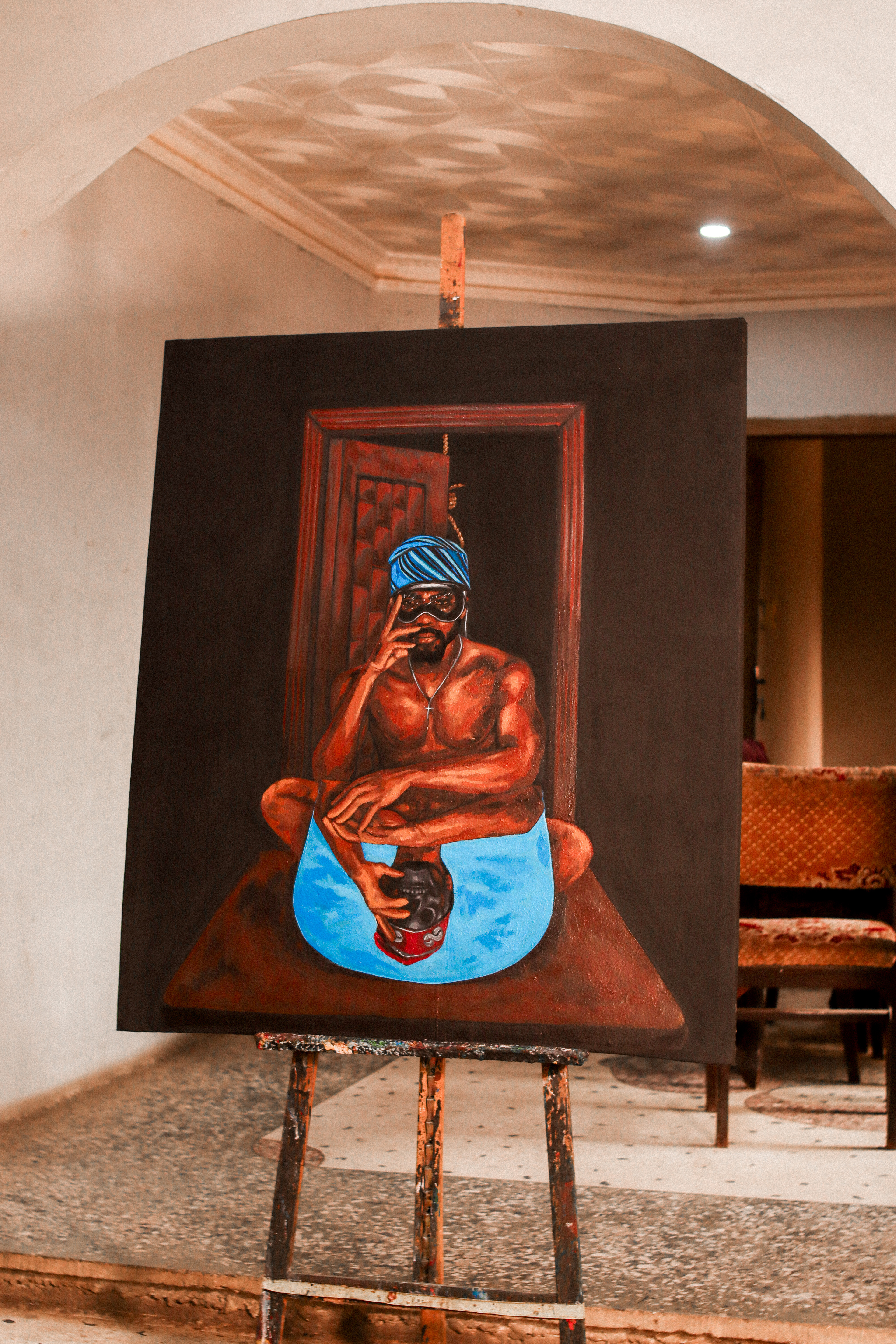 Dejection; 2023 102x120 cmAcrylic paint on canvas
