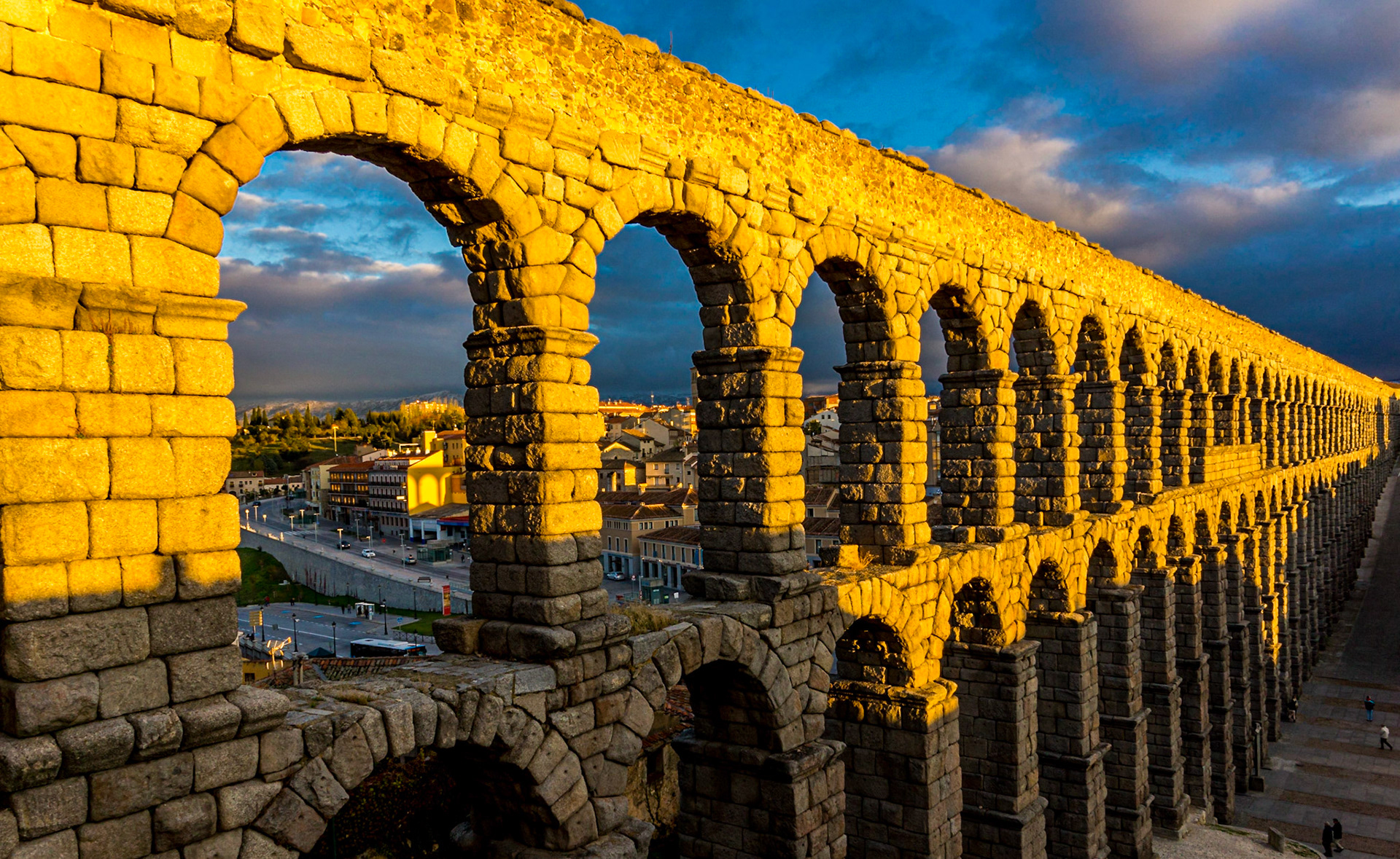 Aqueduct of Segovia in Spain