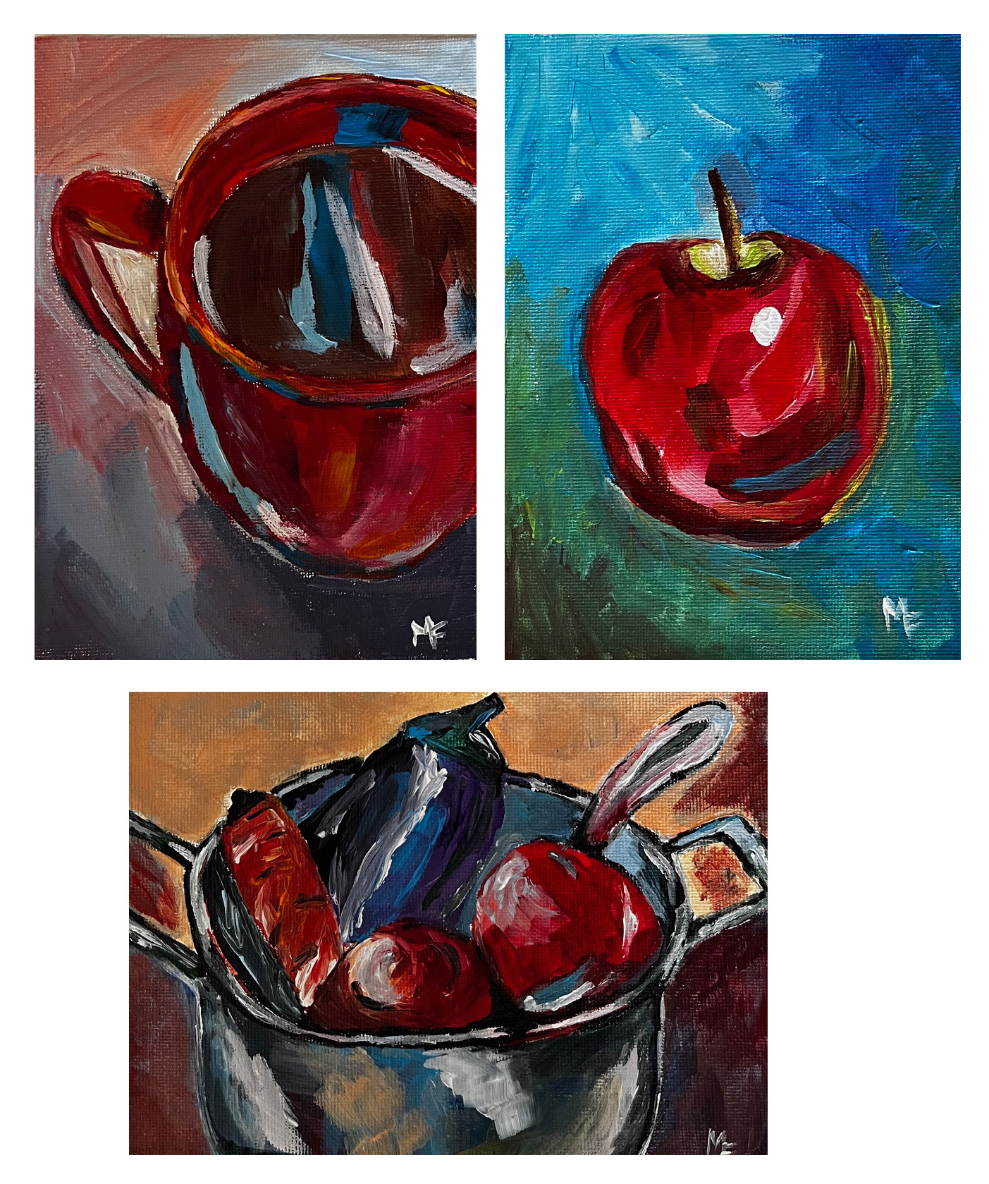 Mini Canvas 5x7 Kitchen abstract series - acrylic