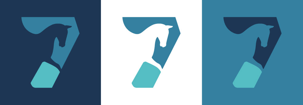 Seven Mile Equine logo design by Sharon Armstrong Creative