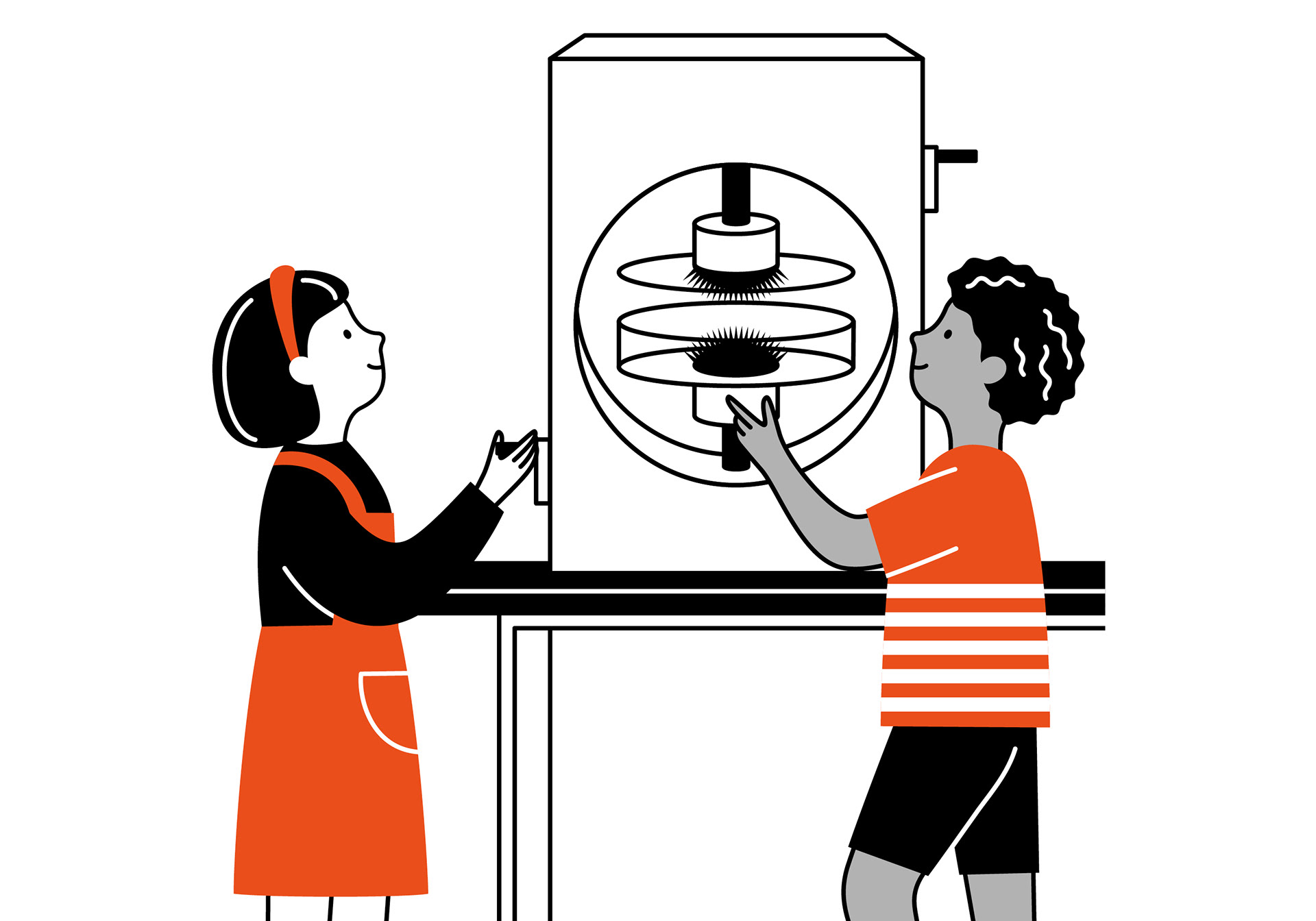 Illustration for Centre for Life Wow Zone by Sharon Armstrong