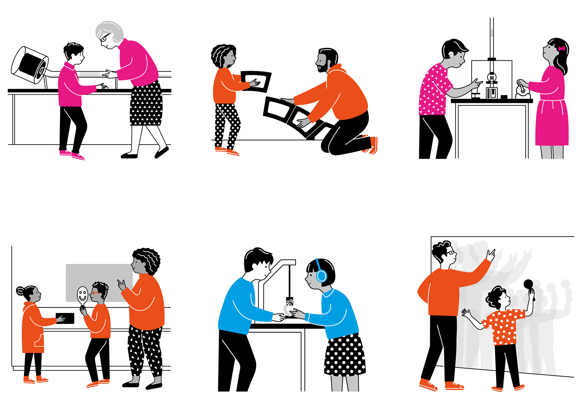 Illustration for Centre for Life Wow Zone by Sharon Armstrong