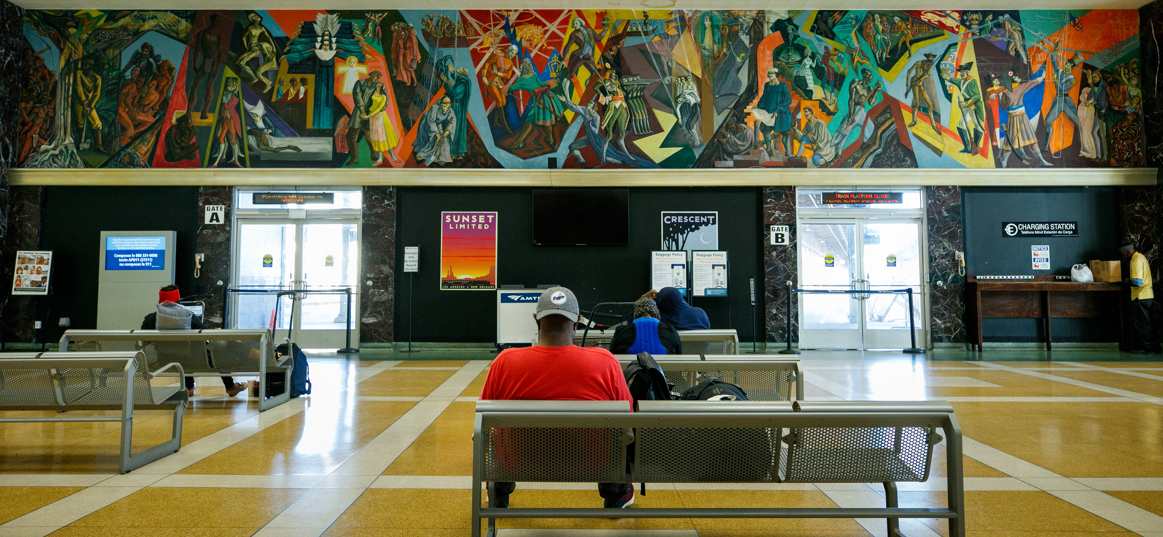 Mid-20th century mural, New Orleans, 2025