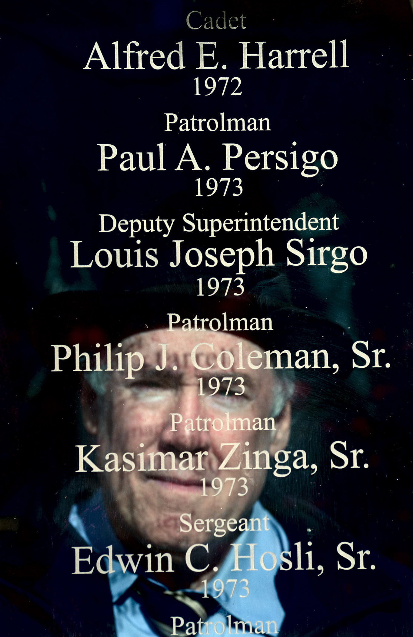 The names listed in the picture are of the officers killed by sniper Mark "Jimmy" Essex before and during the Howard Johnson's incident 40 years ago. Philbin was a cub reporter just starting out when the incident took place in 1973.