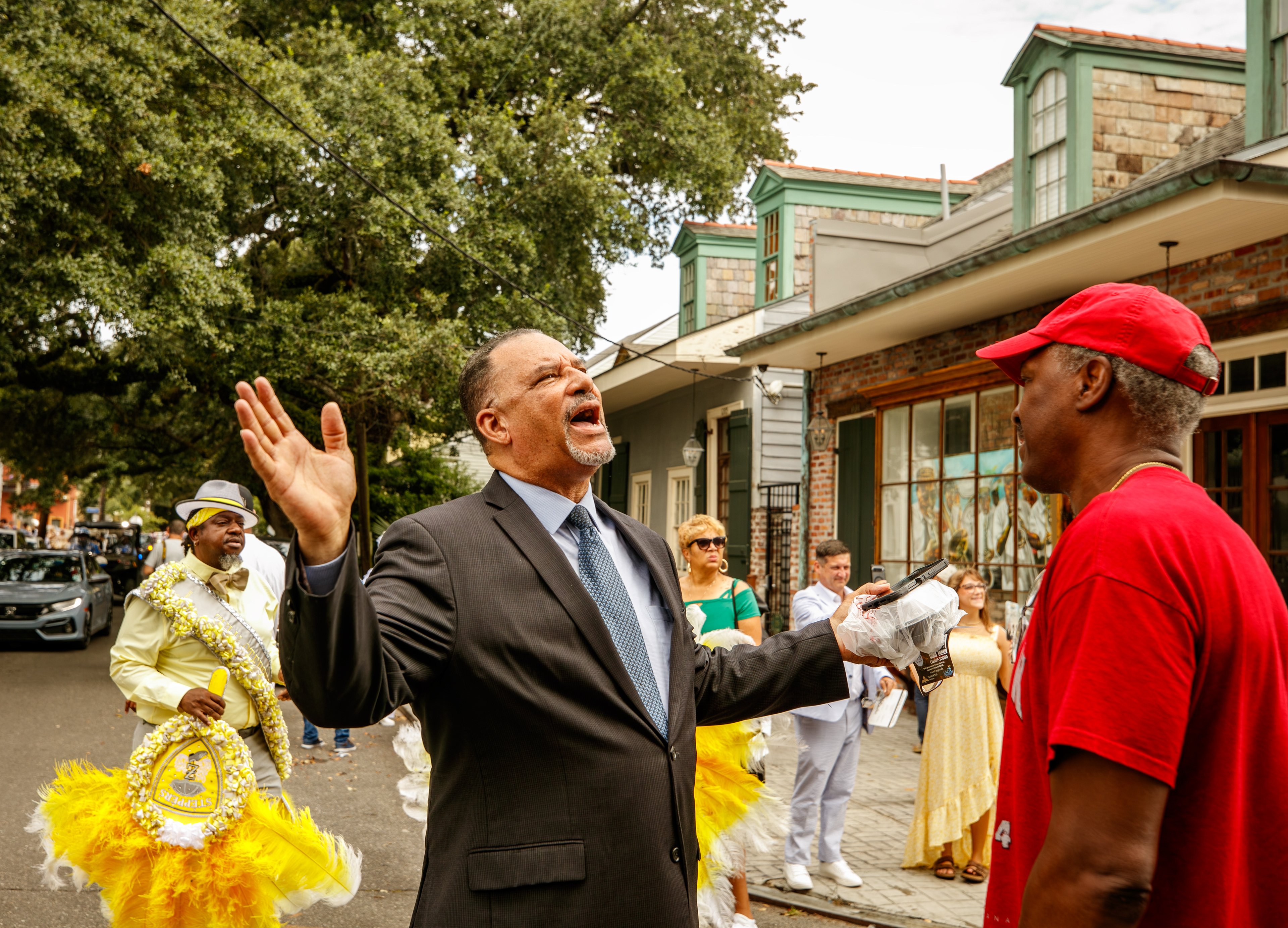 Mayoral candidate on the stump