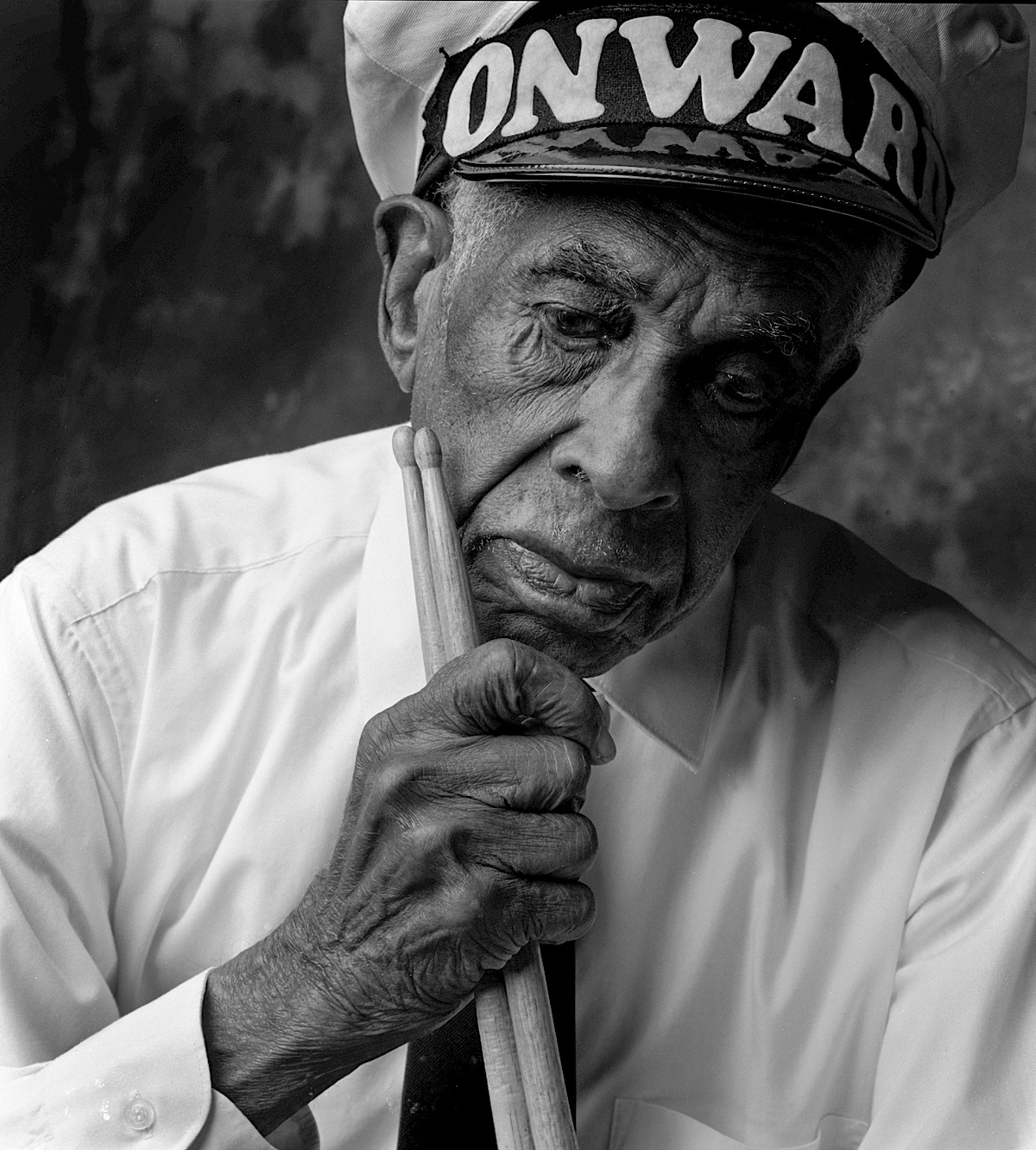 JAZZMEN: THE END OF THE BEGINNING Jazzman Milford Dolliole, drummer, born 1903.