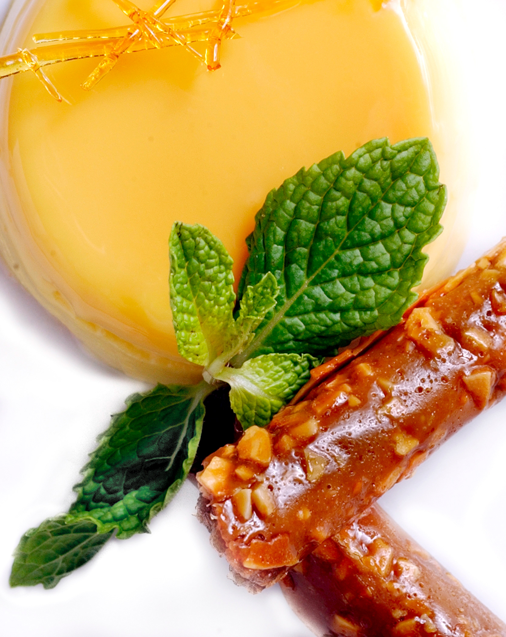 Sweet Corn Flan at Cuvee restaurant.