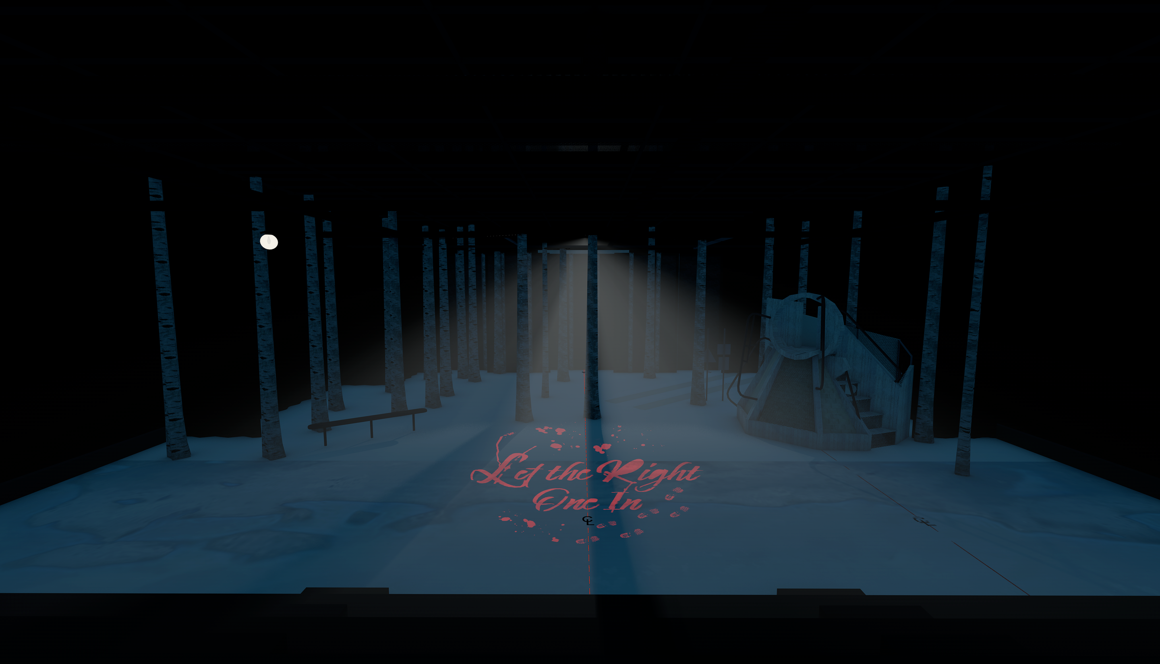 Scenic Render: "Woods at Night"