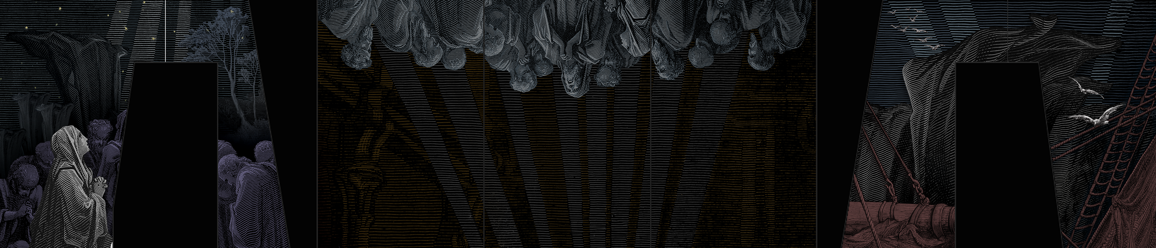 Photoshop Painted & Collaged Rendering for Il Trittico