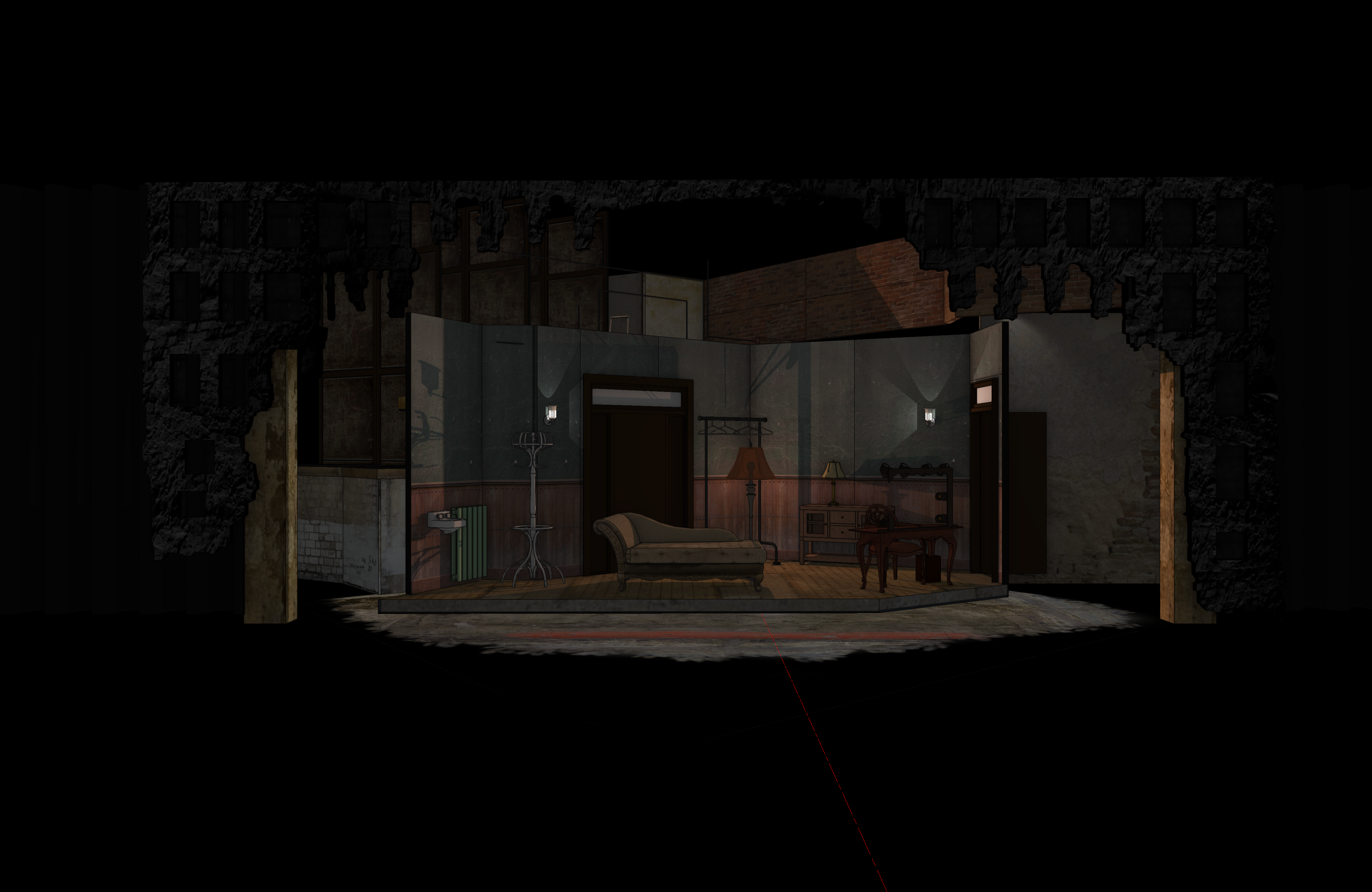 Scenic Render: "Dressing Room"