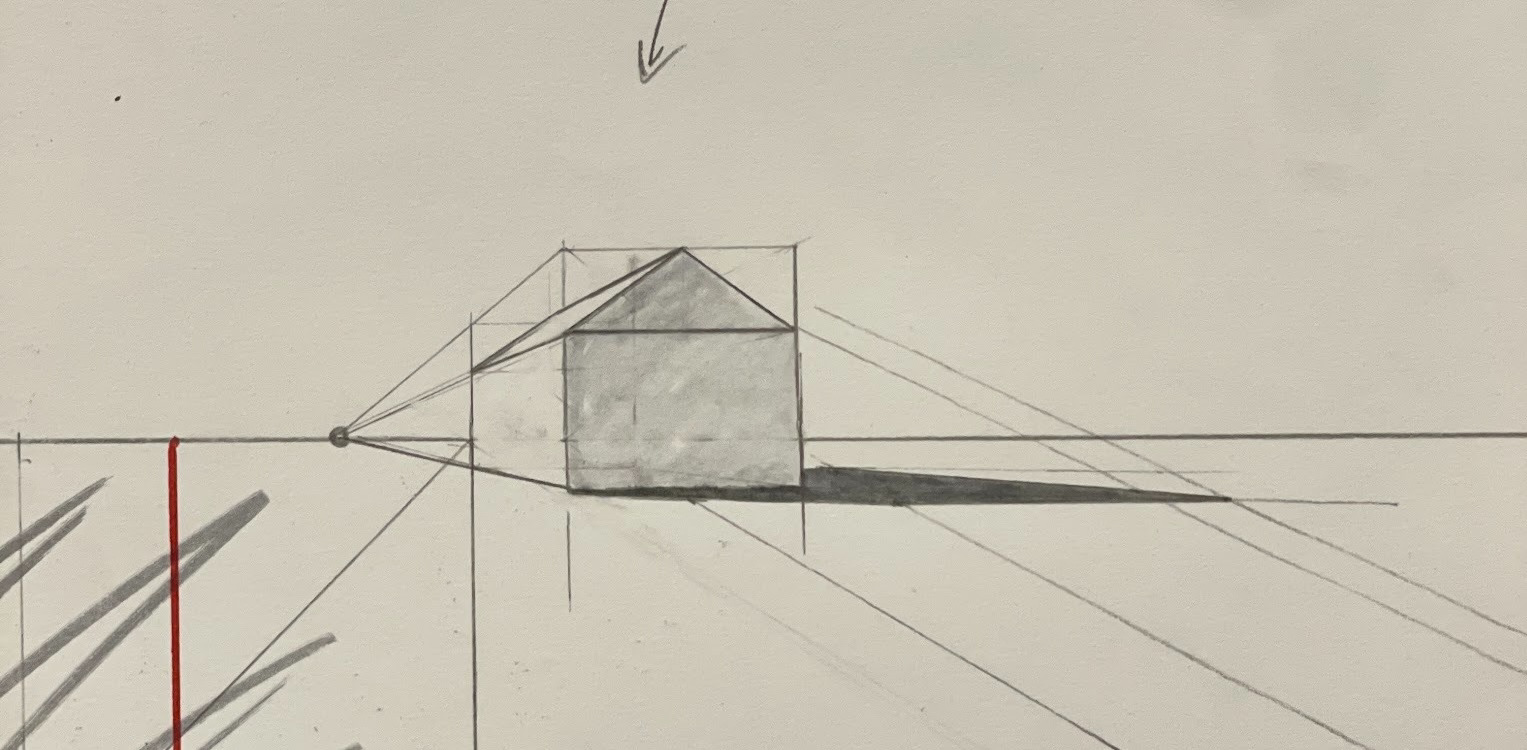 Simple Sketched Barn Shadow Study