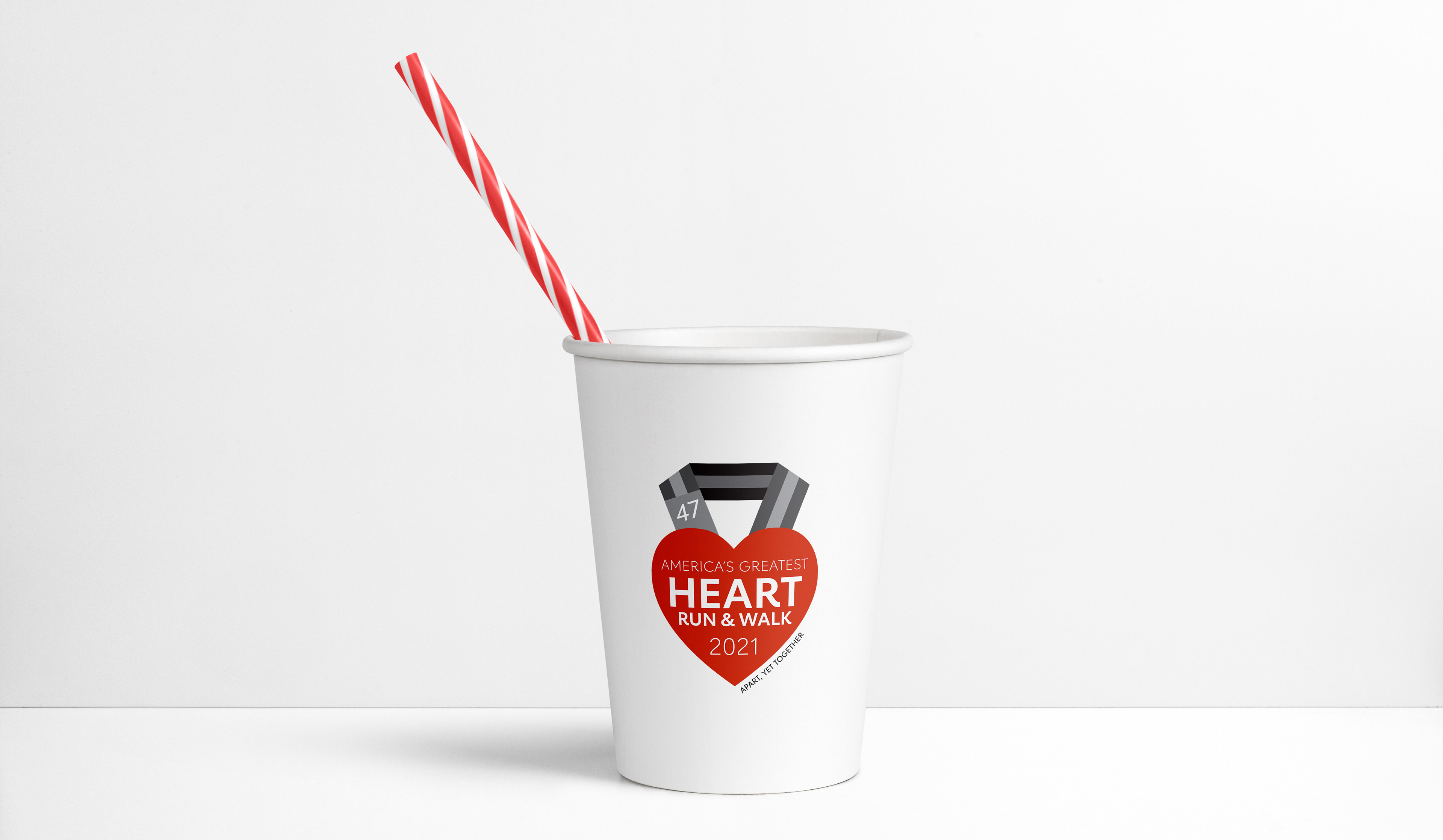 The logo applied to a paper cup.