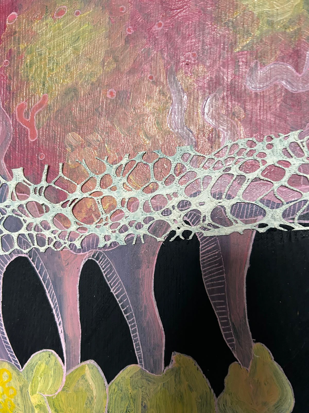 Méduses détails (collage)