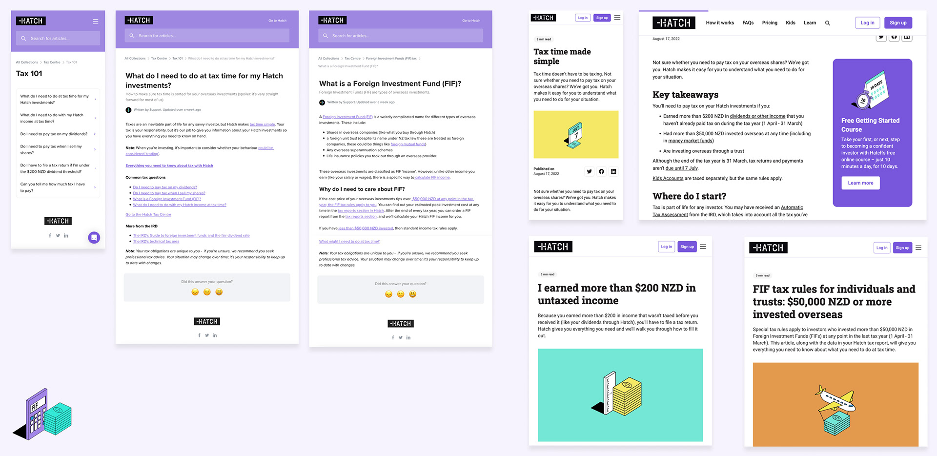 Hatch help and learn articles
