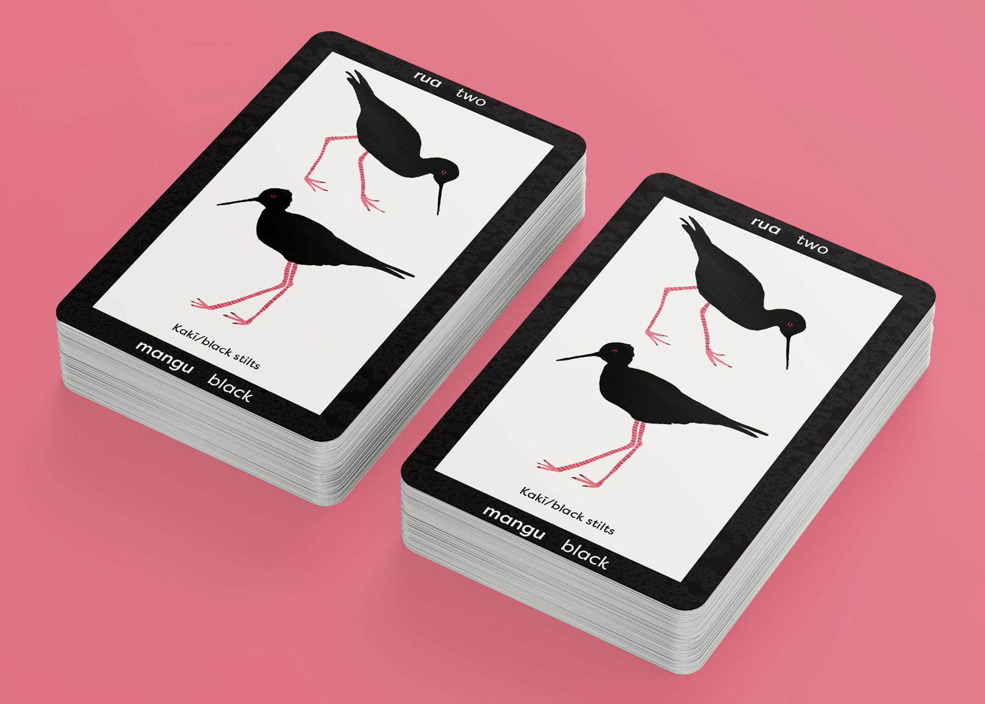 two black stilts