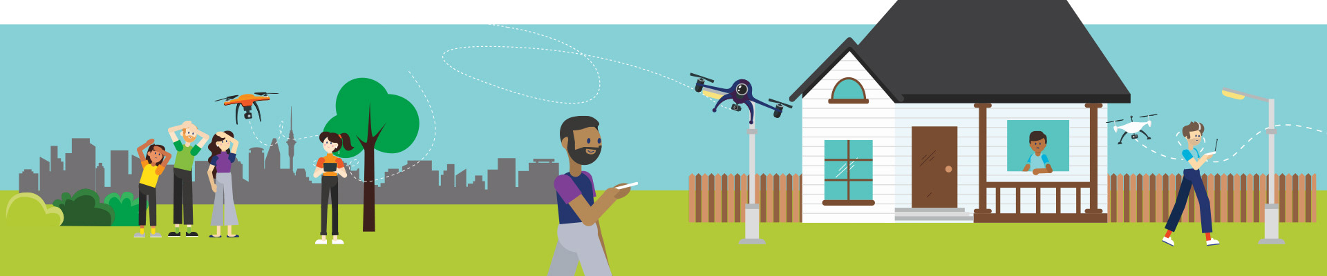 Fly the right way illustration