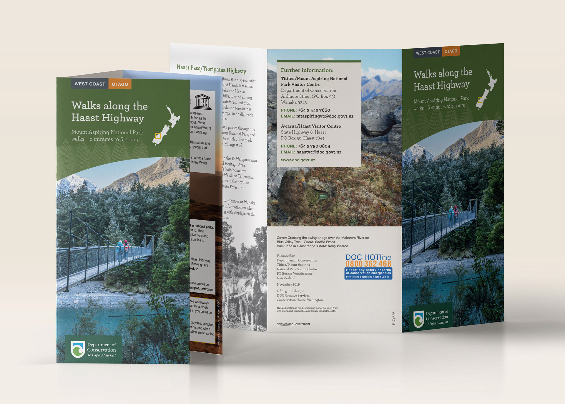 Brochure cover Haast Highway