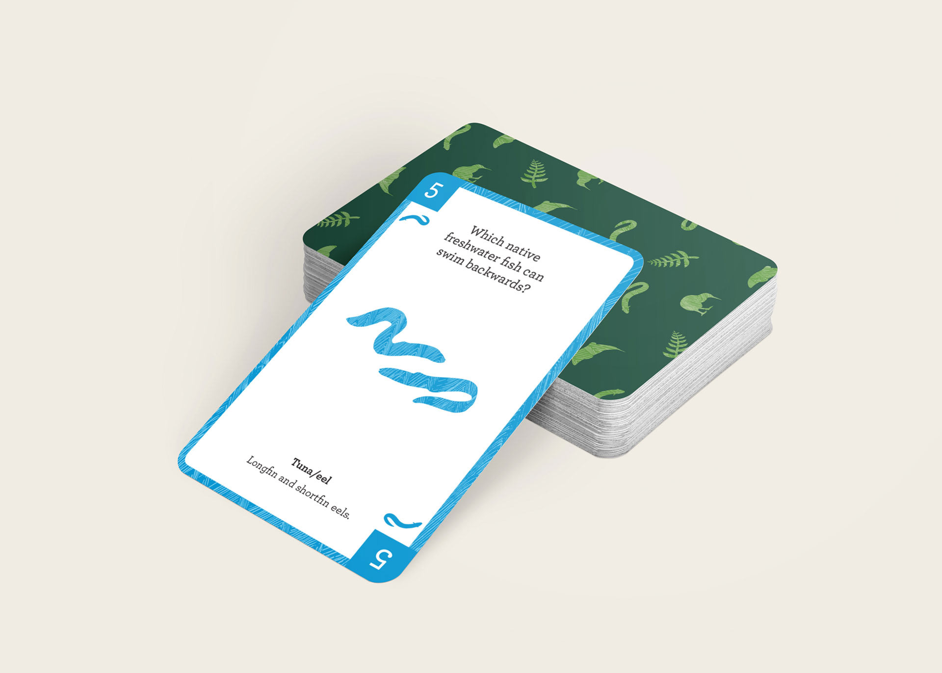 Trivia playing cards Q&A