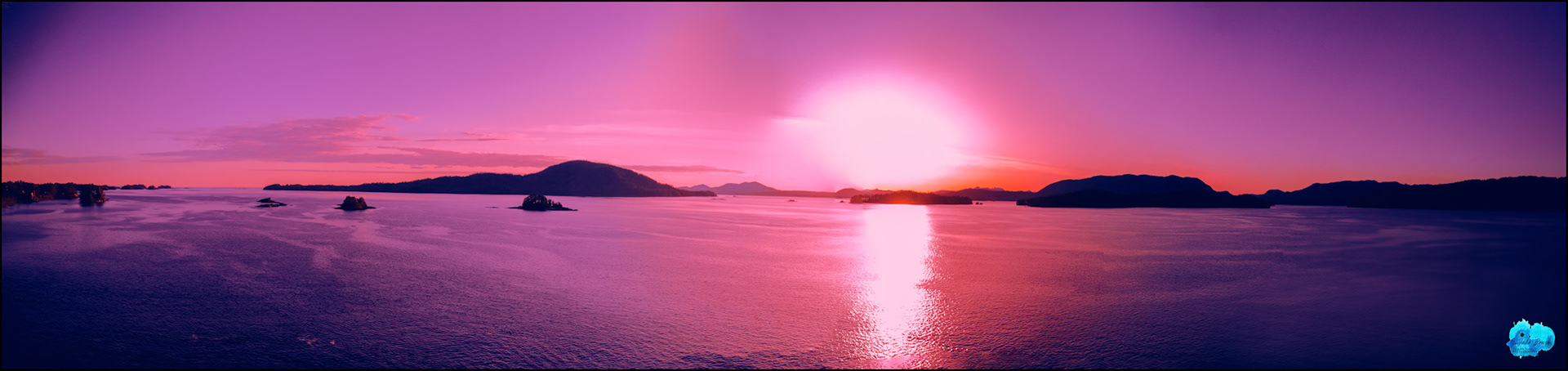 20240503 - Panoramic View of Sunset at Sitka, Alaska