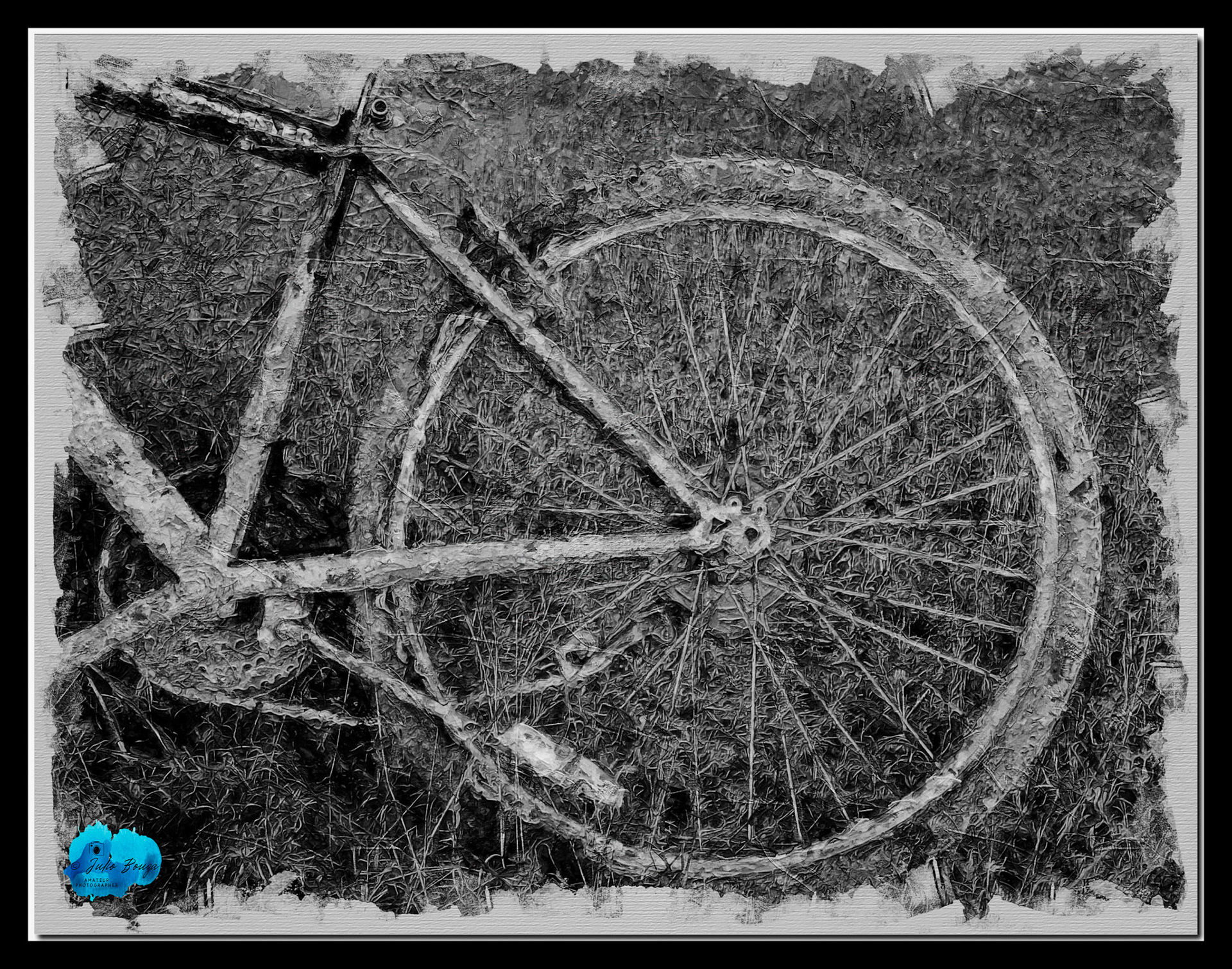 20220107 - B/W Artistic Bicycle Wheel