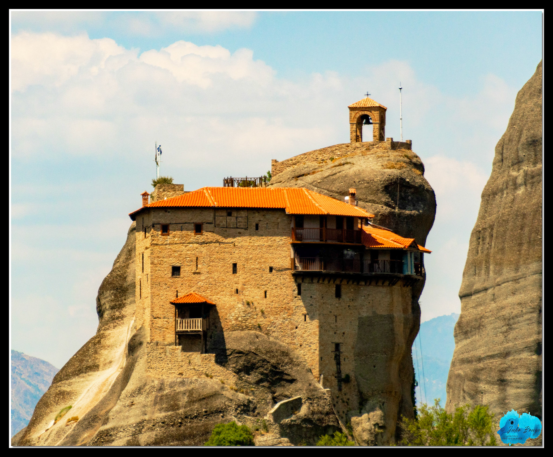 20210812 - Closeup View Of The Monastery Of Rousanou At Meteora Monasteries