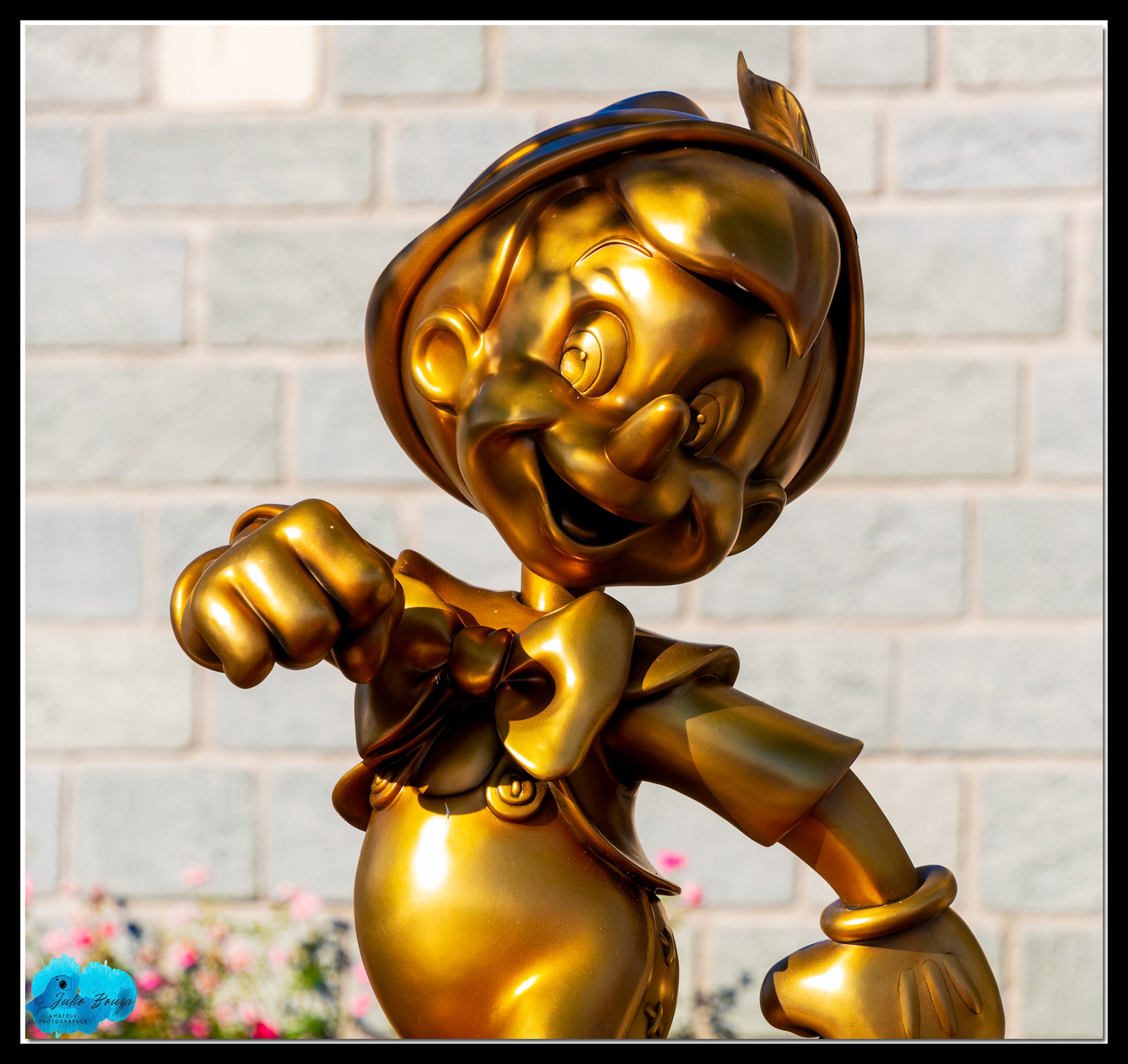 20210925 - Pinocchio 50th Anniversary Statue At Magic Kingdom