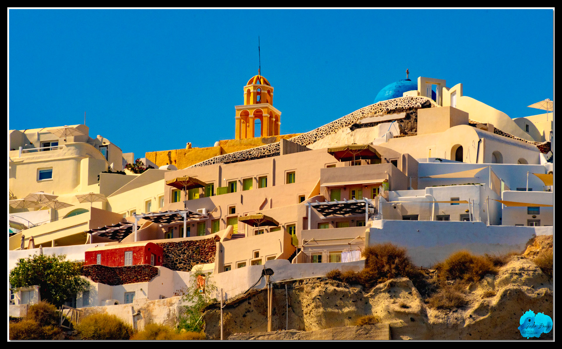 20210804 - Closeup Of Oia Village In Santorini