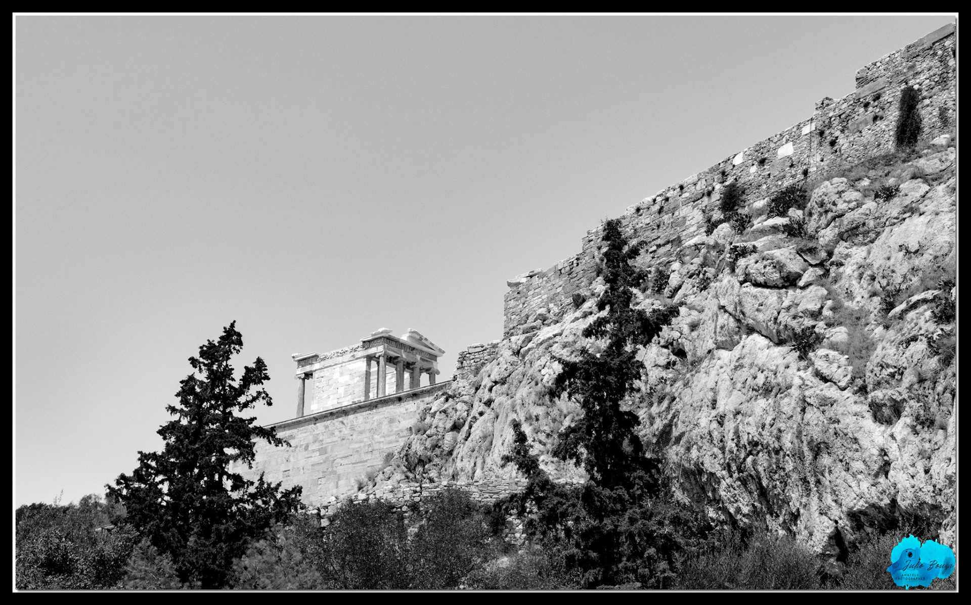 20210809 - B/W View Of The Acropolis At A Distance