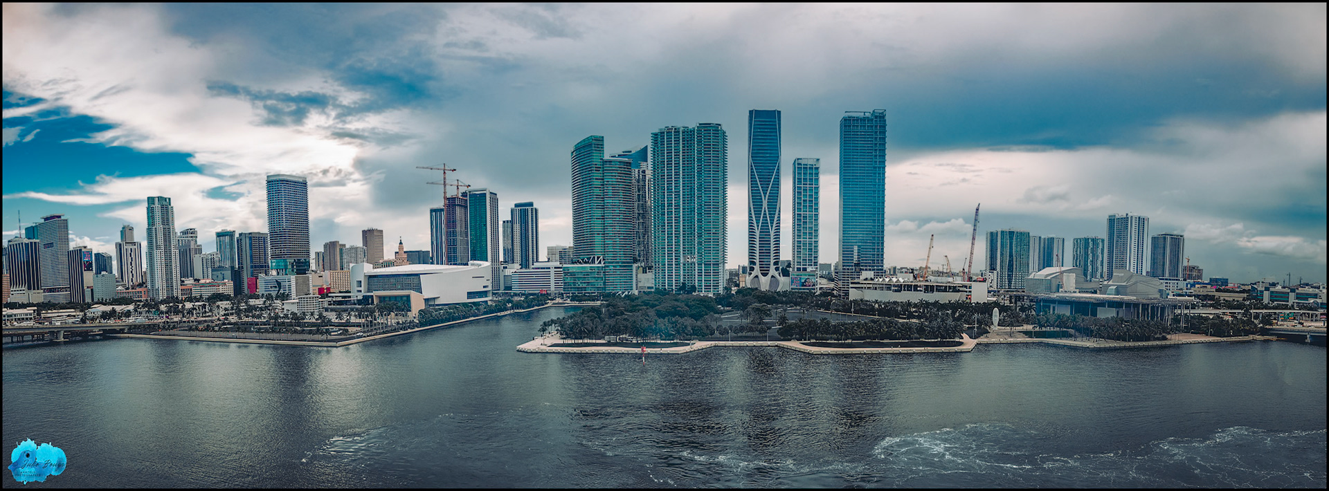 20220919 - Panoramic View Of Miami From The Royal Caribbean Cruise