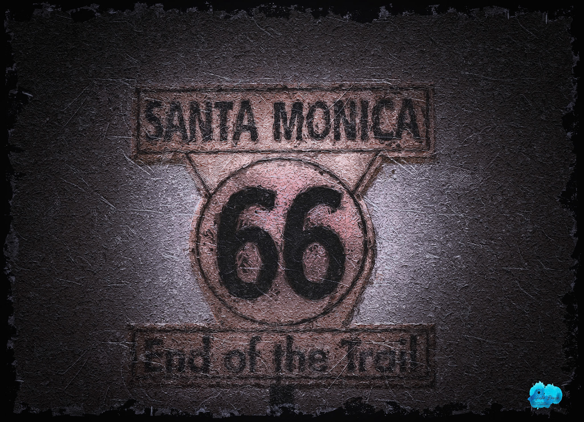 20240430 - Santa Monica, California Road 66 Sign