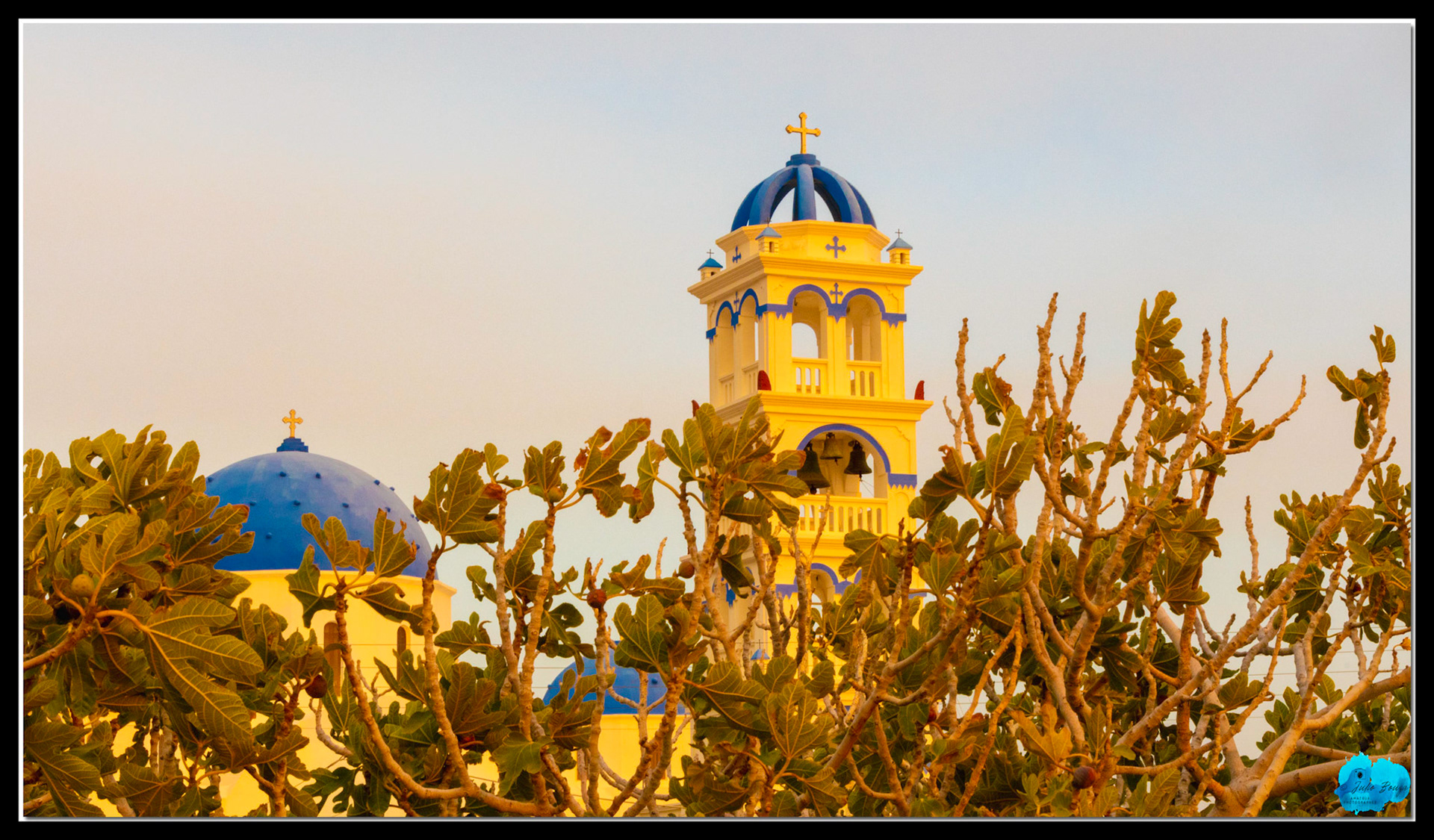 20210804 - Closeup Of The Holy Cross Perissa Orthodox Church In Santorini