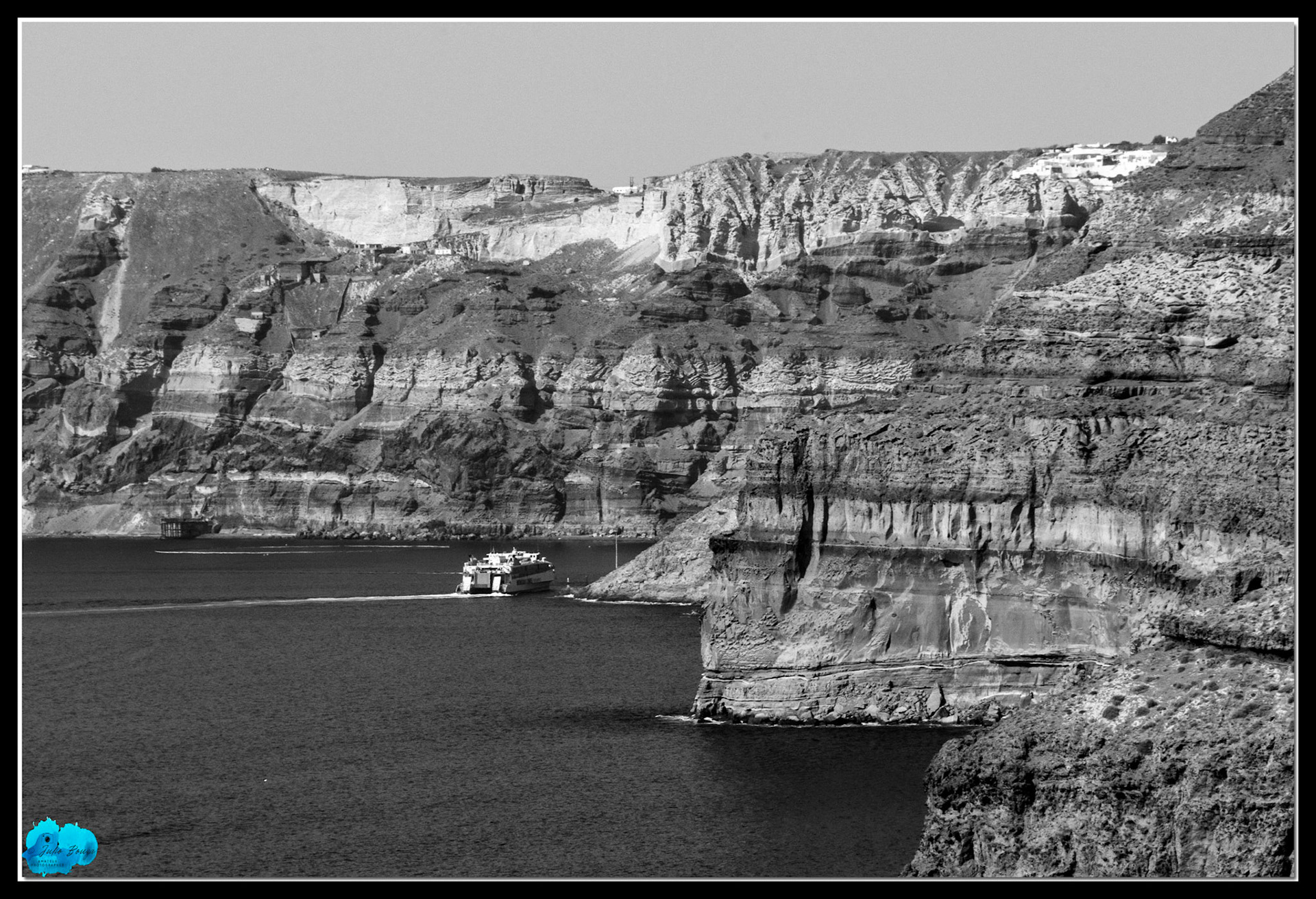 20210805 - B/W View Of Santorini