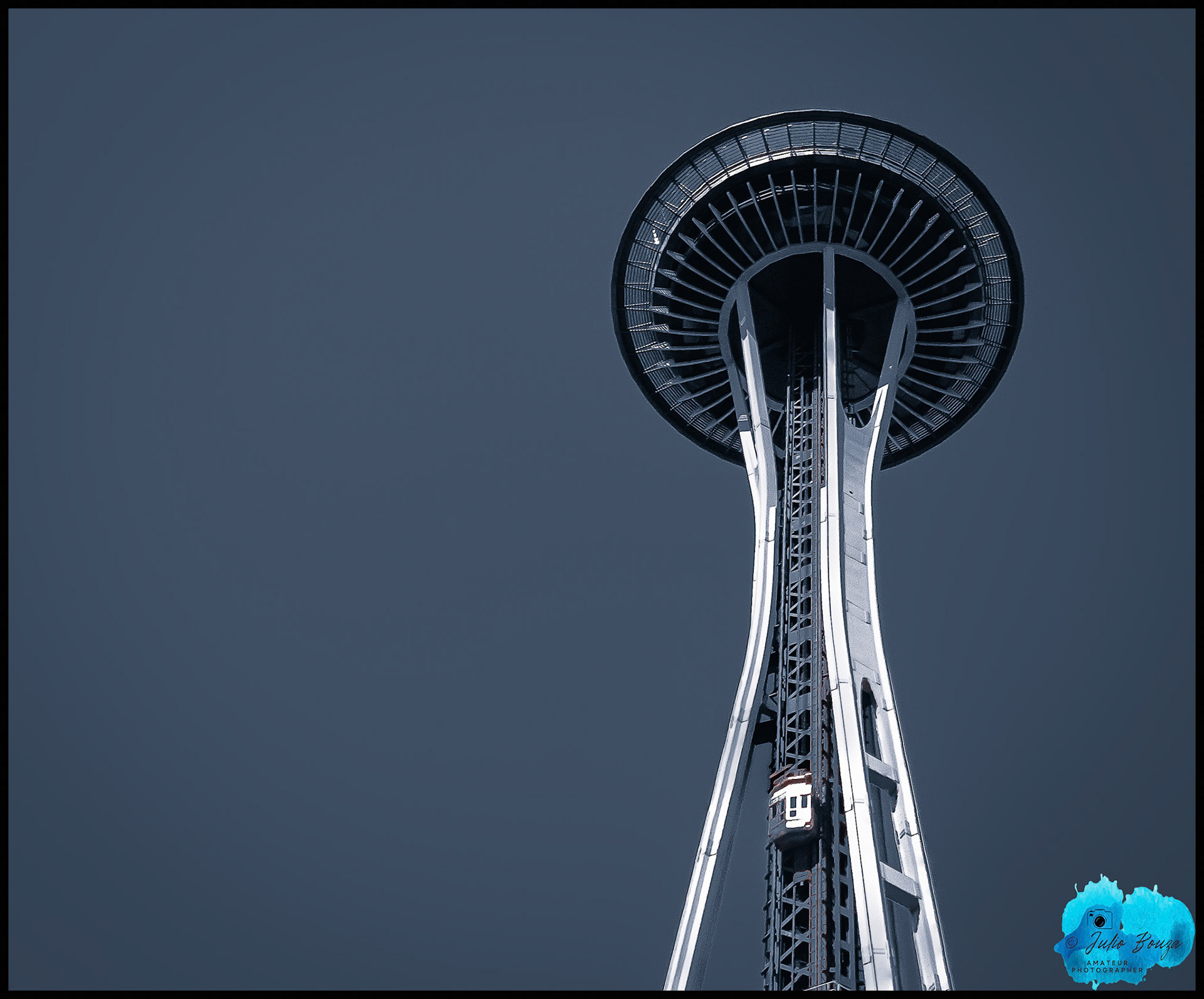 20240510 - Shot from below of the Seattle Space Needle in Seattle